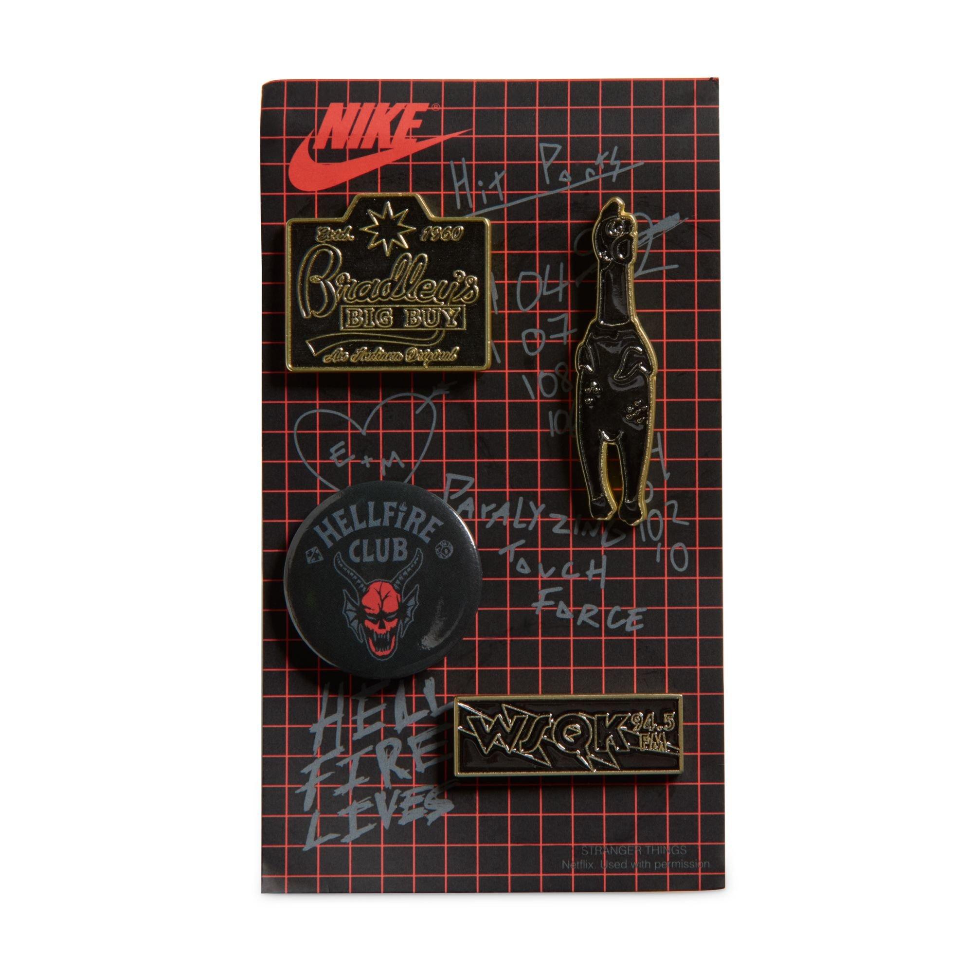 Nike Air Foamposite One "Stranger Things" Men's Shoe - BLACK/BRIGHT CRIMSON/OFF NOIR Thumbnail View 10