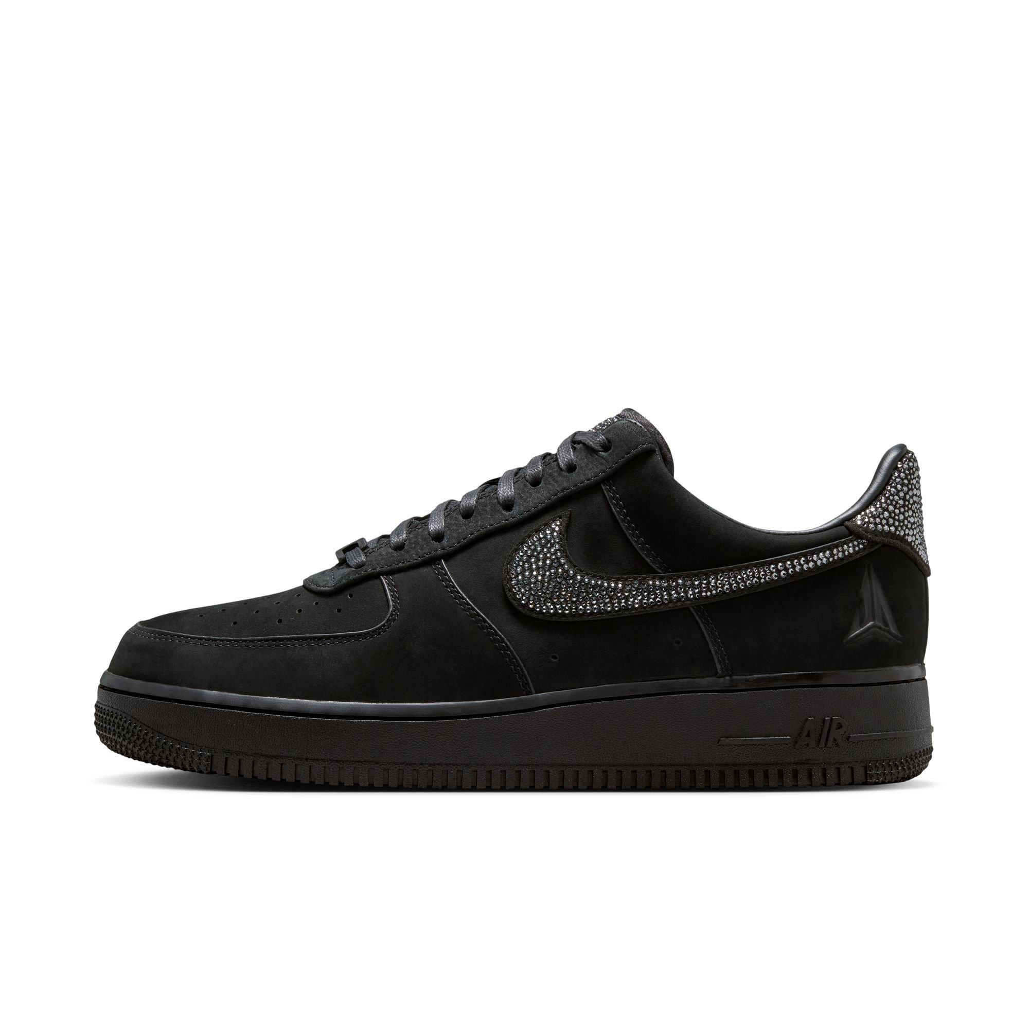 Nike Ja Air Force 1 Low "Metallic Silver" Men's Shoe - BLACK/SILVER Thumbnail View 11