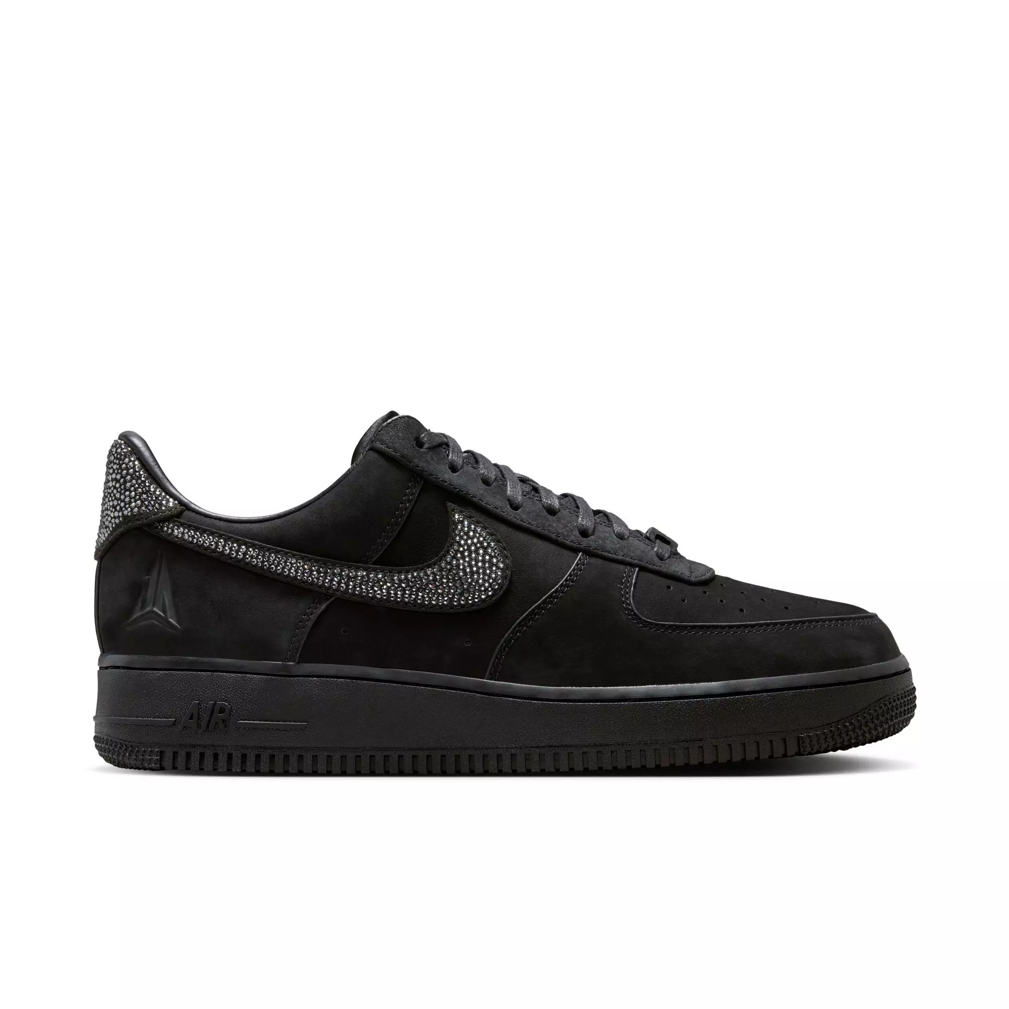 Nike Ja Air Force 1 Low "Metallic Silver" Men's Shoe - BLACK/SILVER