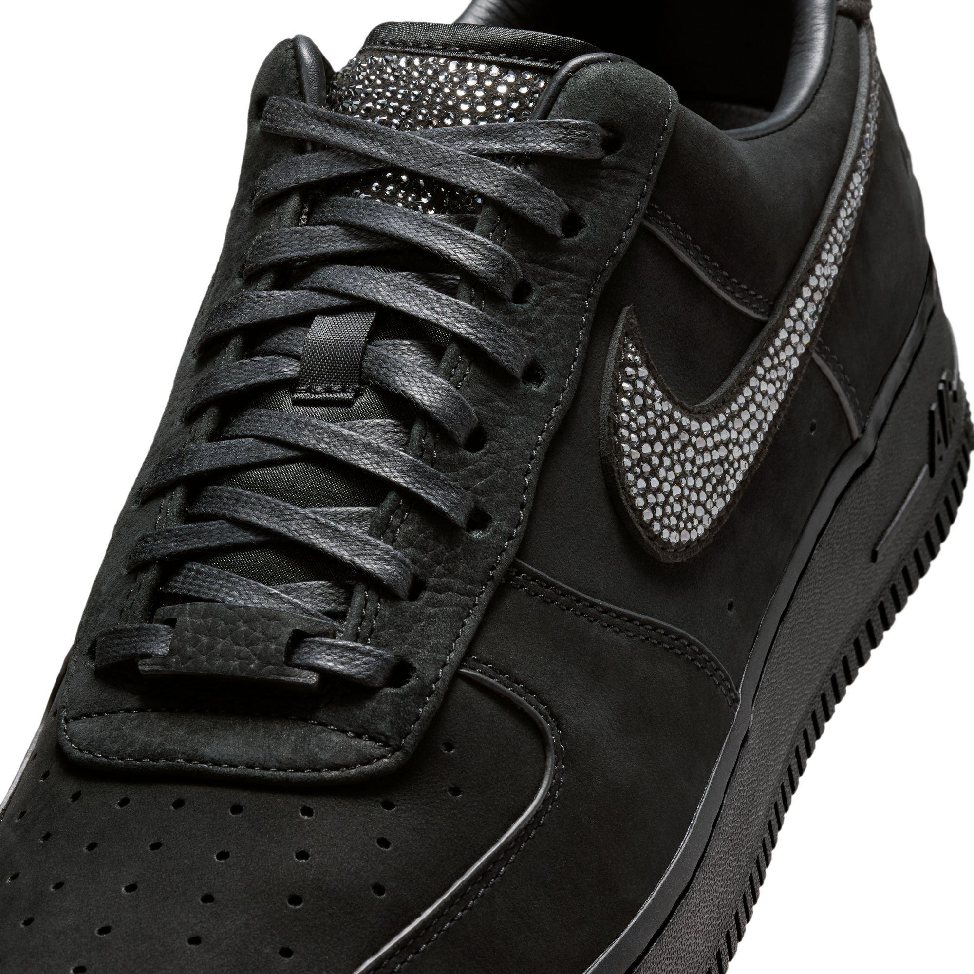 Nike Ja Air Force 1 Low "Swarovski Crystals" Men's Shoe - BLACK/SILVER Thumbnail View 5