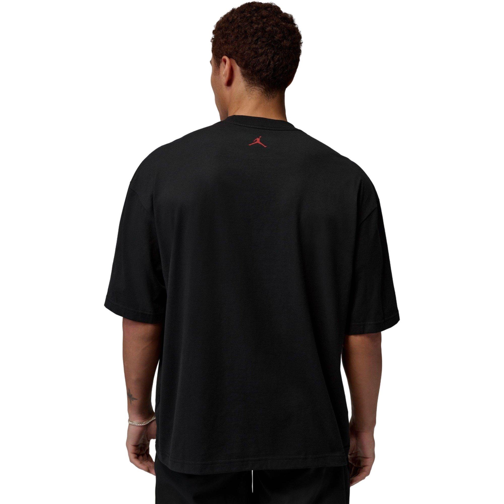 Jordan Men's AJ IV Tee - Black - BLACK Thumbnail View 2