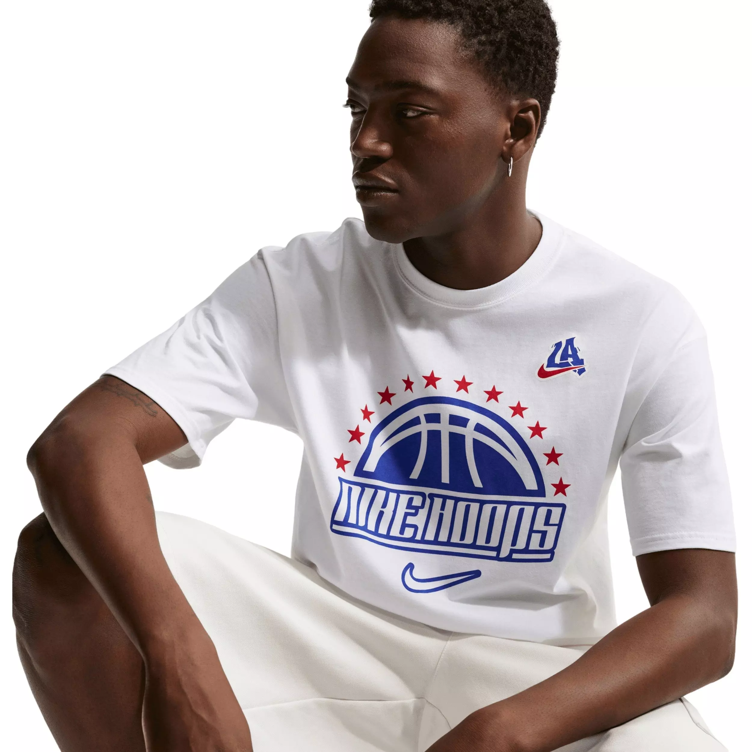 Nike Hoops Max90 Men's Tee 2K24 - White - WHITE