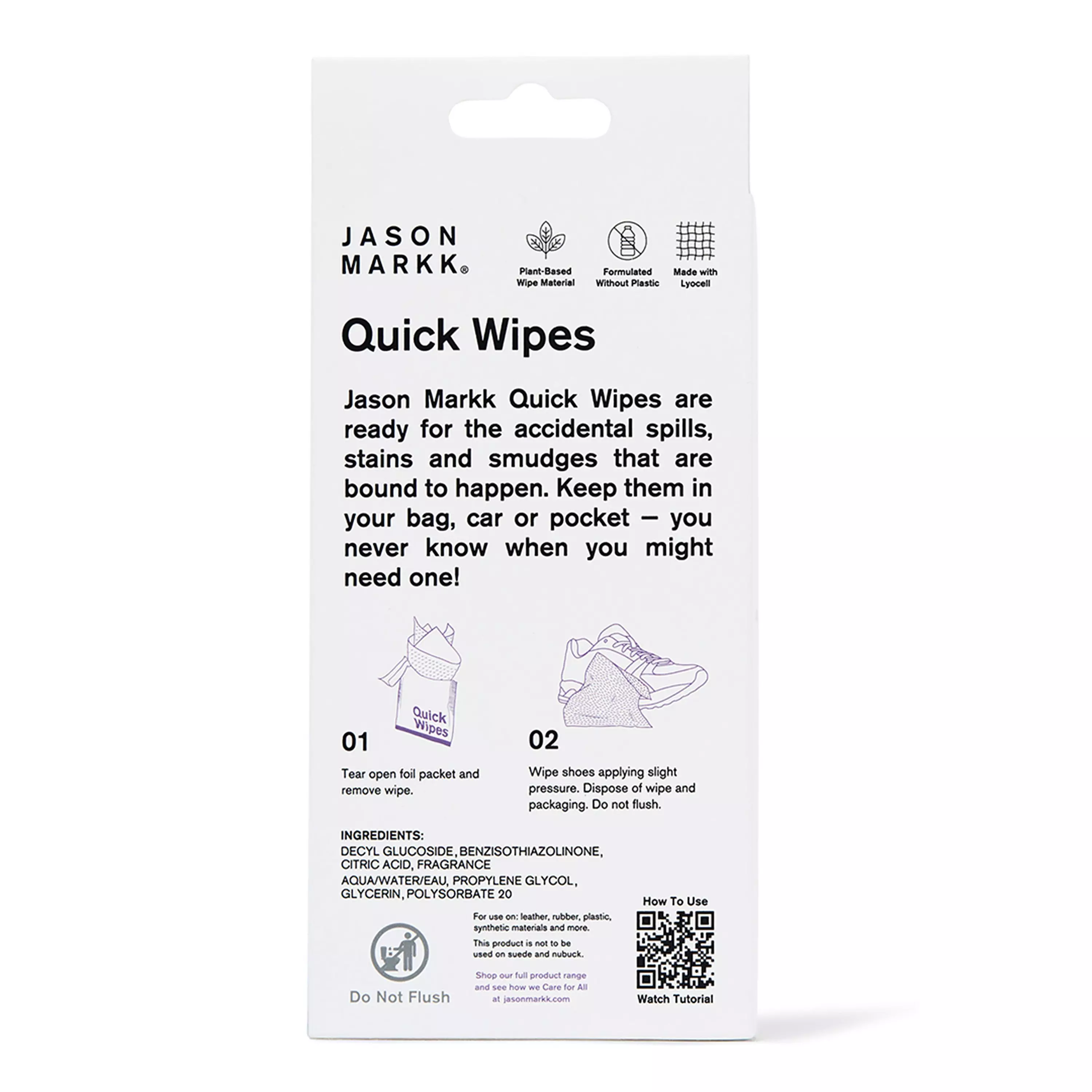 Jason Markk 12 Pack Quick Wipes - AS SHOWN