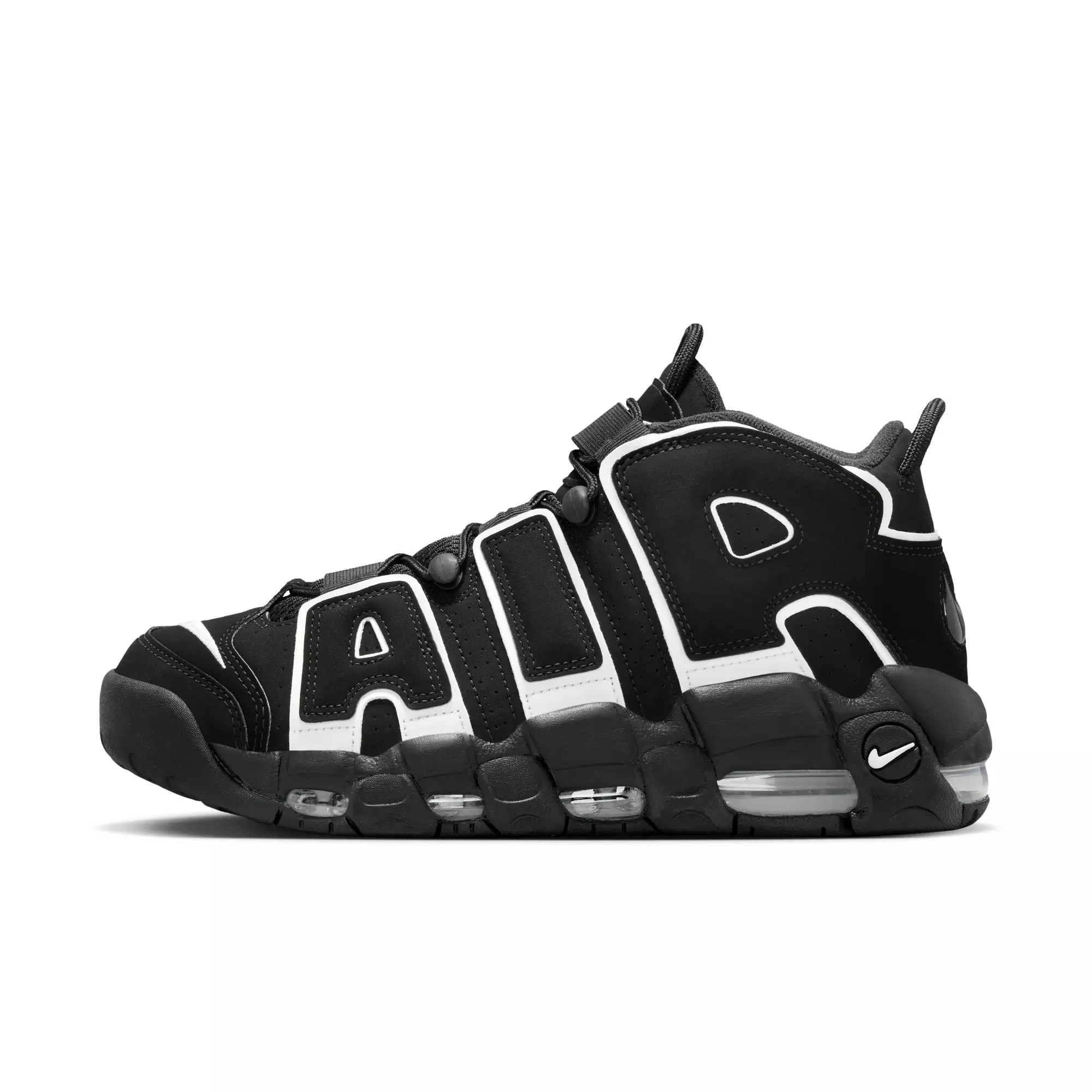 Nike Air More Uptempo '96 "Black/White" Men's Shoe - BLACK/WHITE