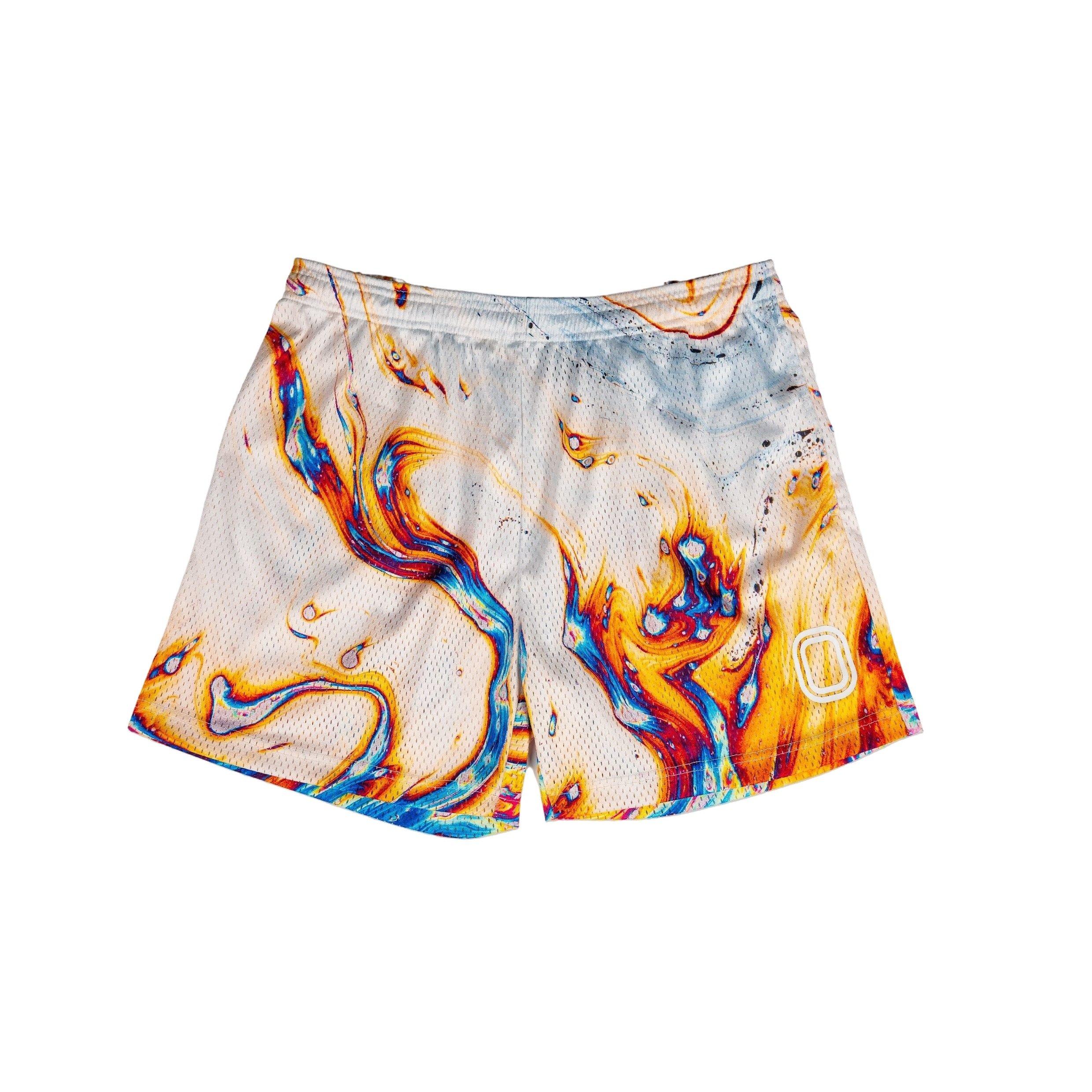 Overtime Men's Splash Printed Shorts - Multi - MULTI-COLOR Thumbnail View 1
