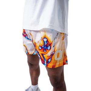Overtime Men's Splash Printed Shorts - Multi