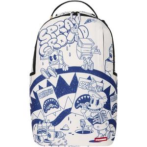 Sprayground Blue Ink Doodle Backpack