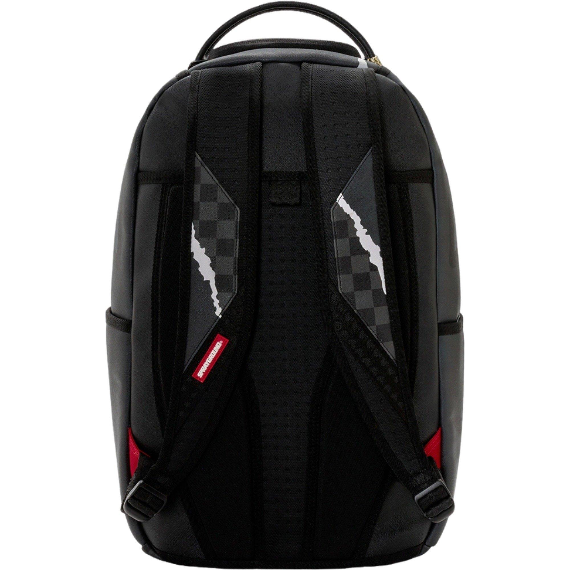 Sprayground Center Rip Check Black/Grey Backpack