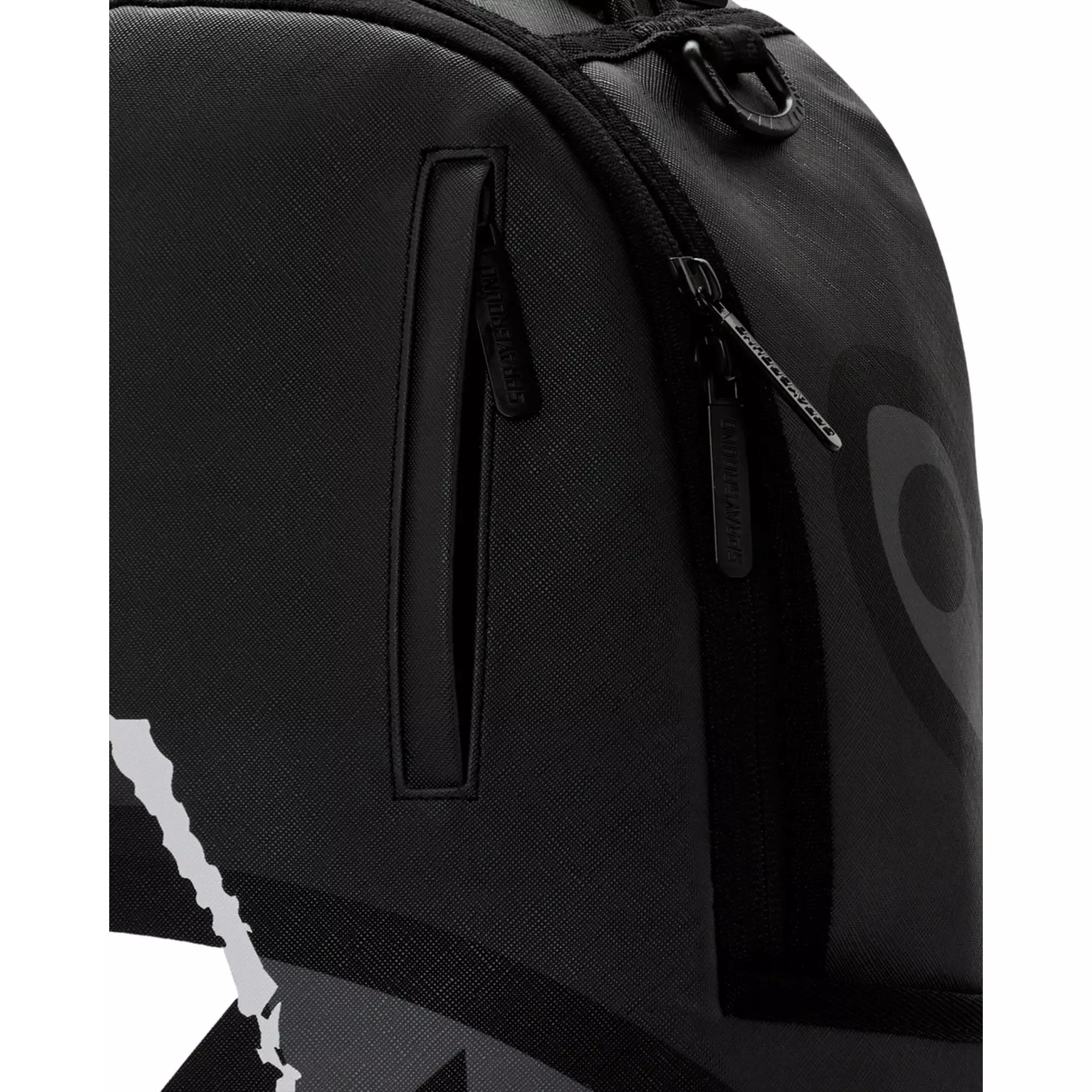 Sprayground Center Rip Check Backpack - BLACK/GREY