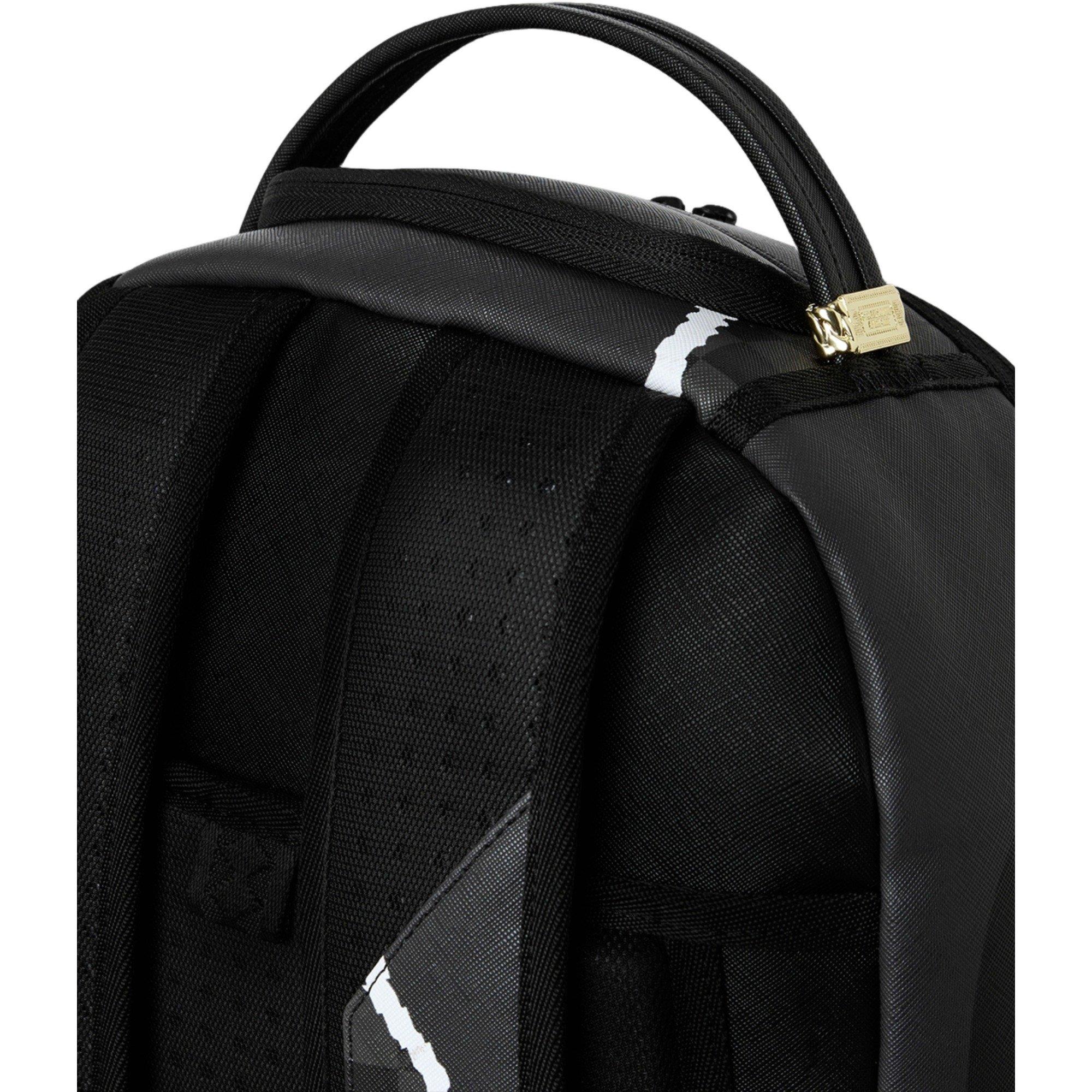 Sprayground Center Rip Check Backpack - BLACK/GREY Thumbnail View 7