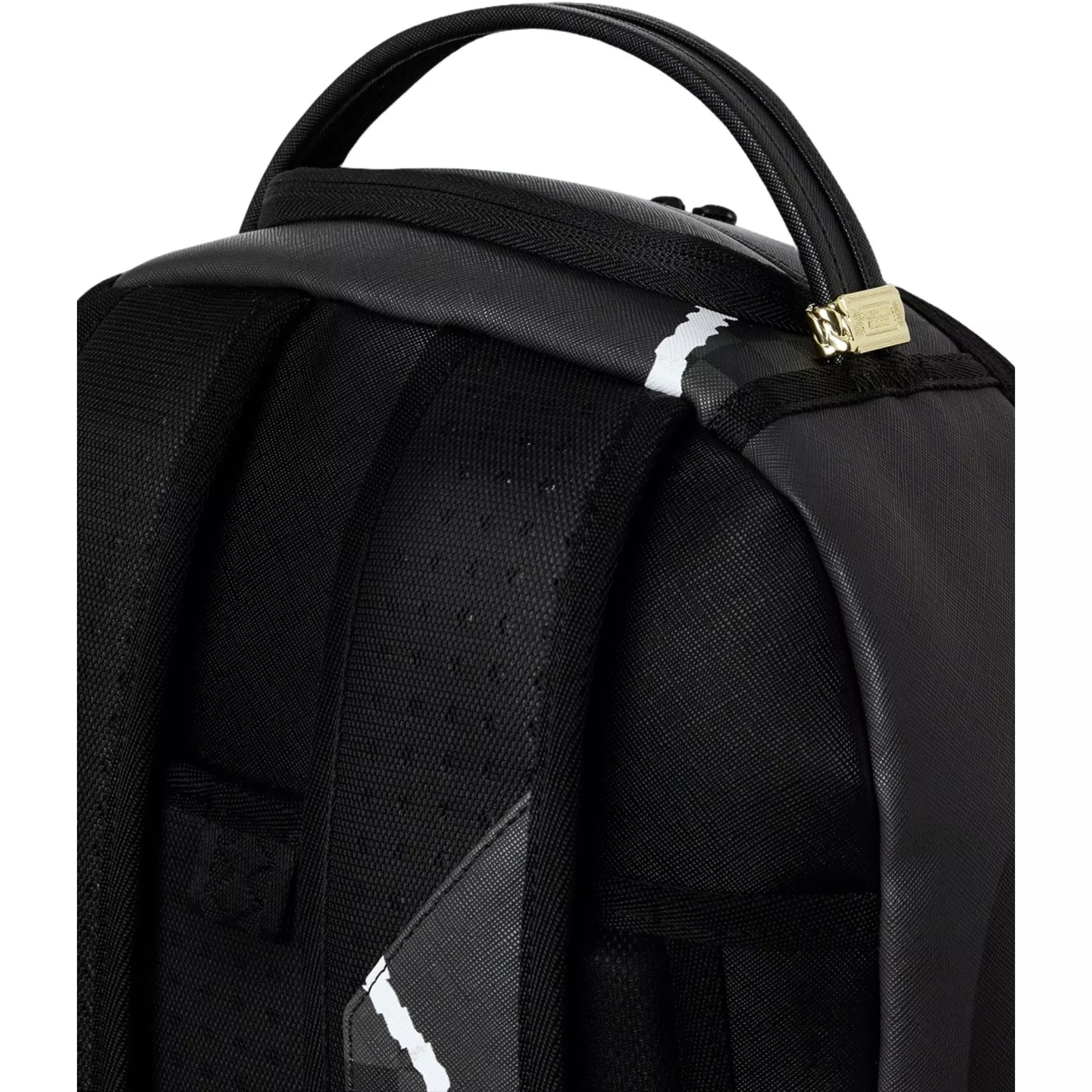 Sprayground Center Rip Check Backpack - BLACK/GREY