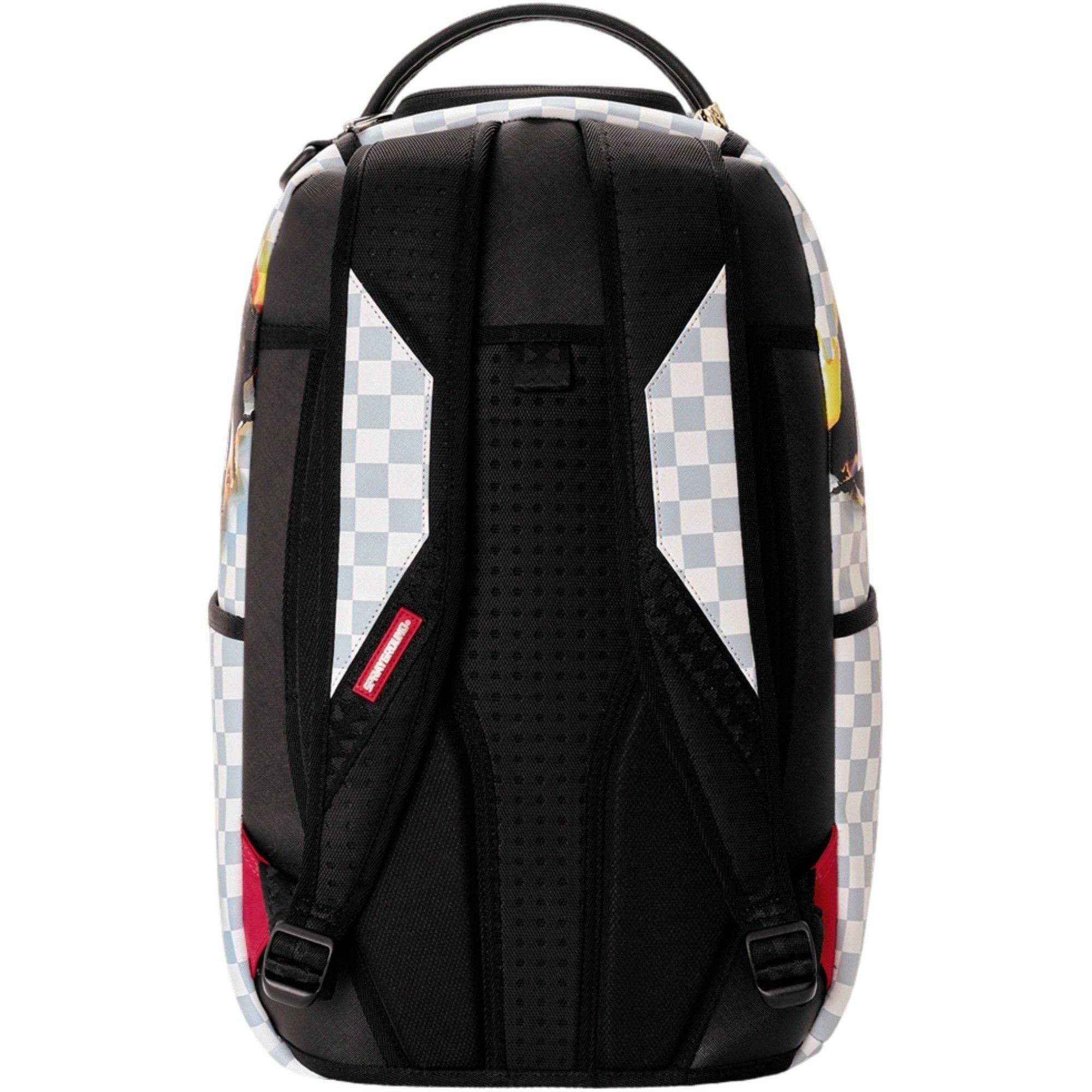 Sprayground Check Melt White/Black Backpack