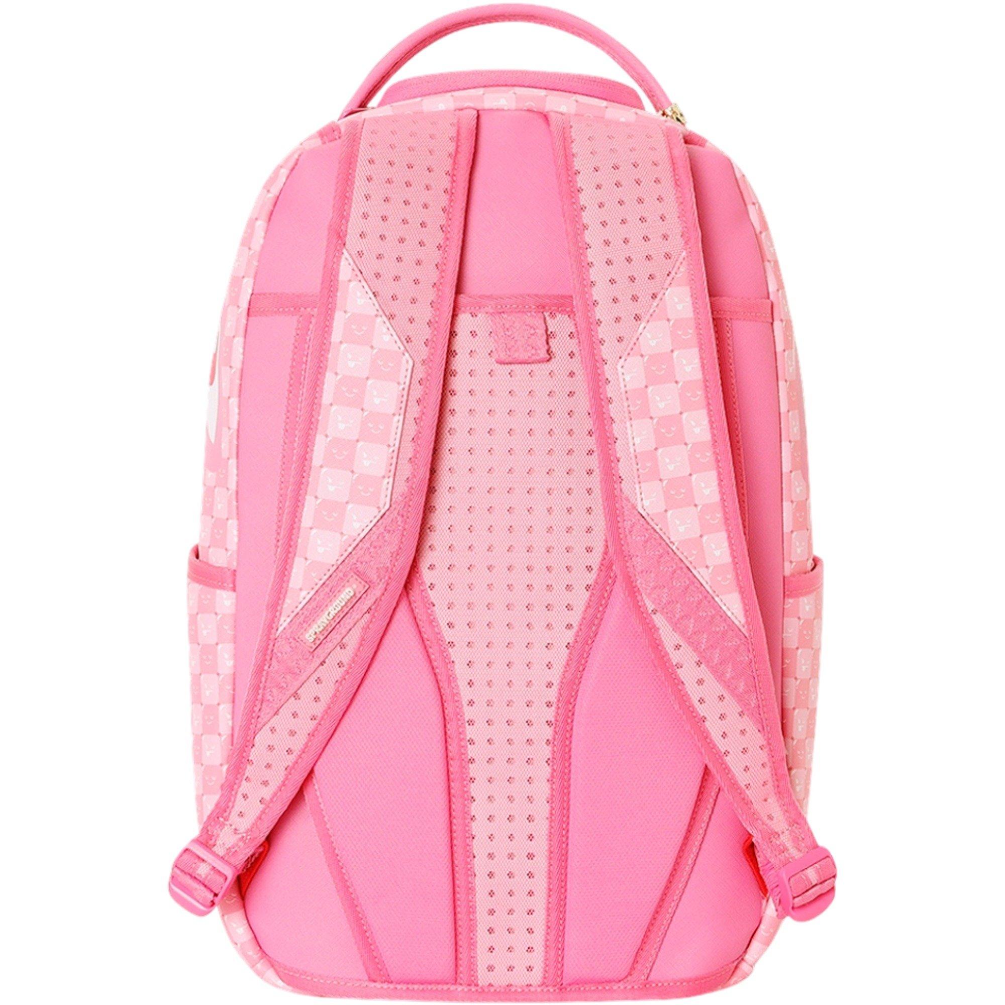 Sprayground New Check Faces Pink Backpack