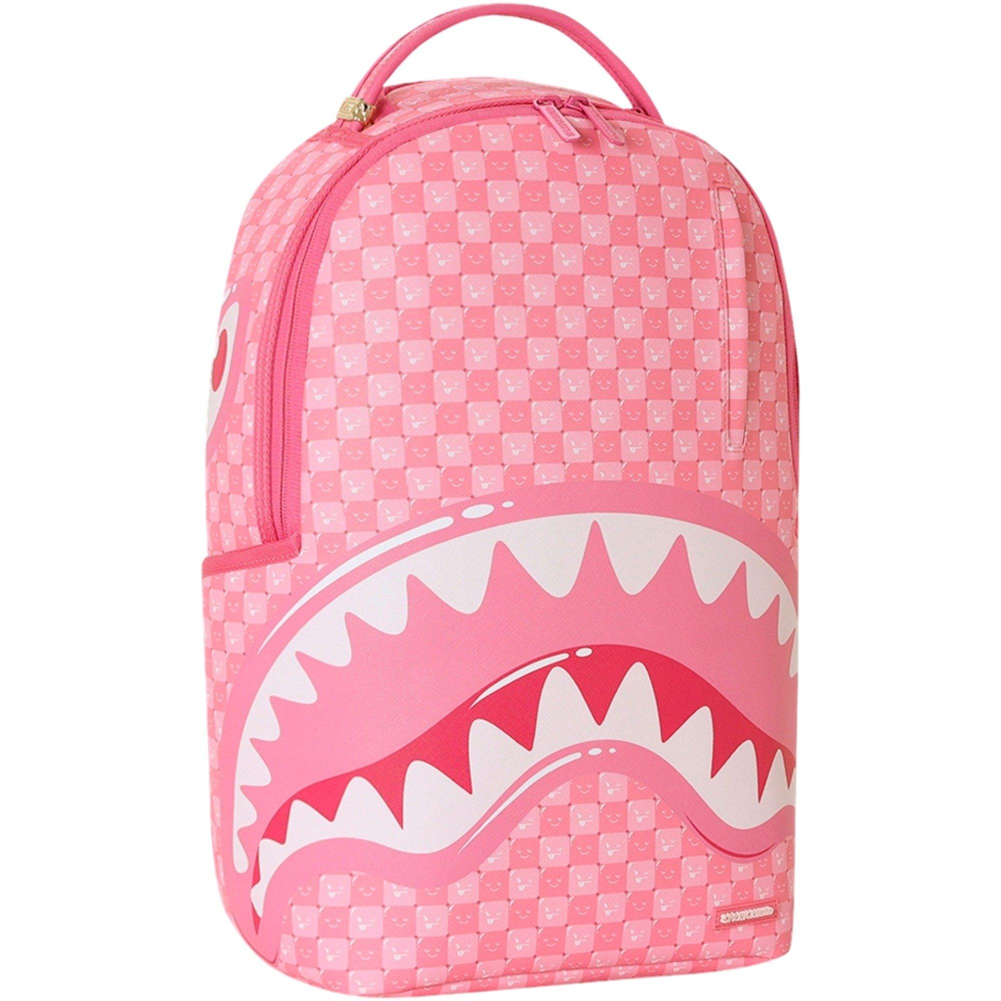 Sprayground New Check Faces Pink Backpack