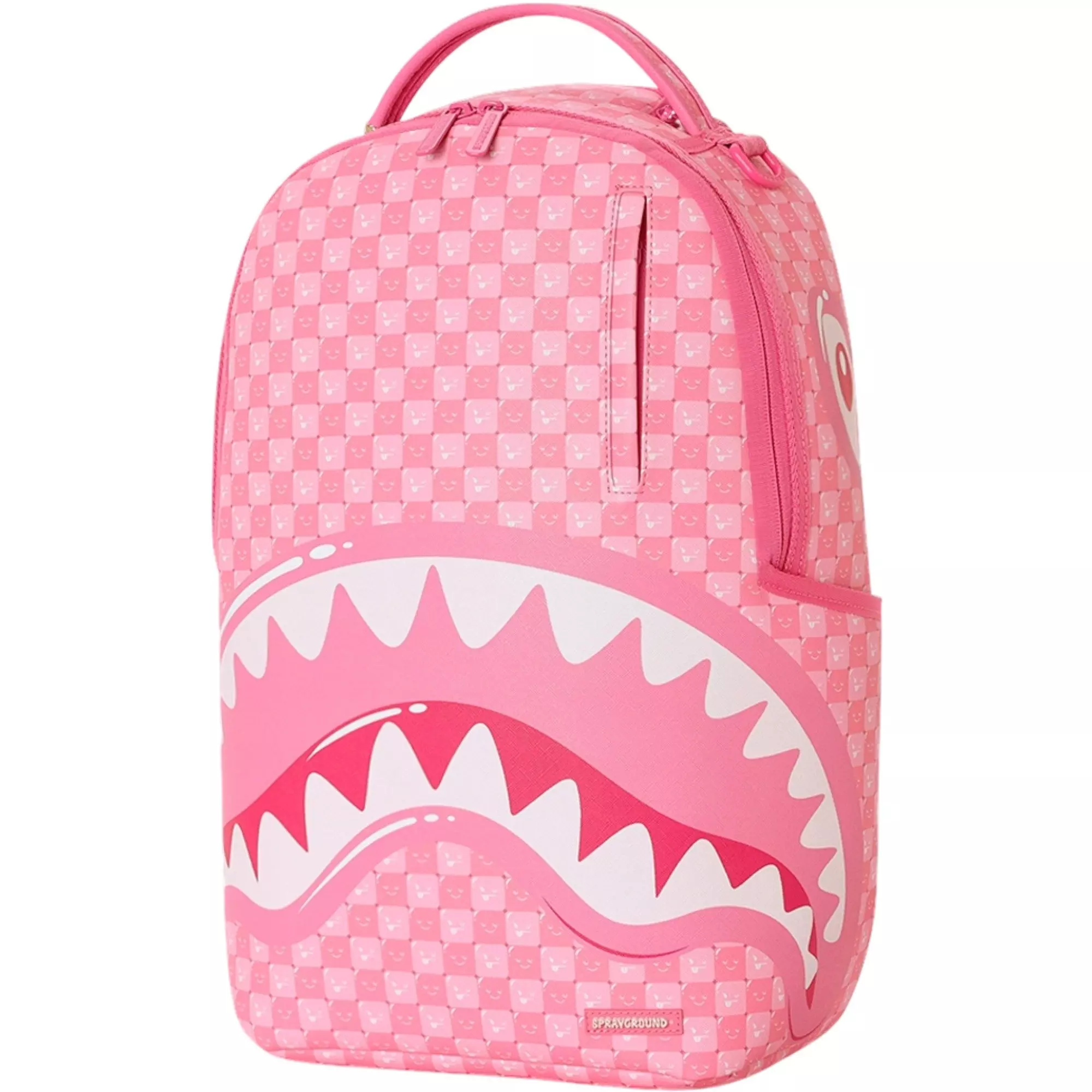 Sprayground New Check Faces Backpack - PINK