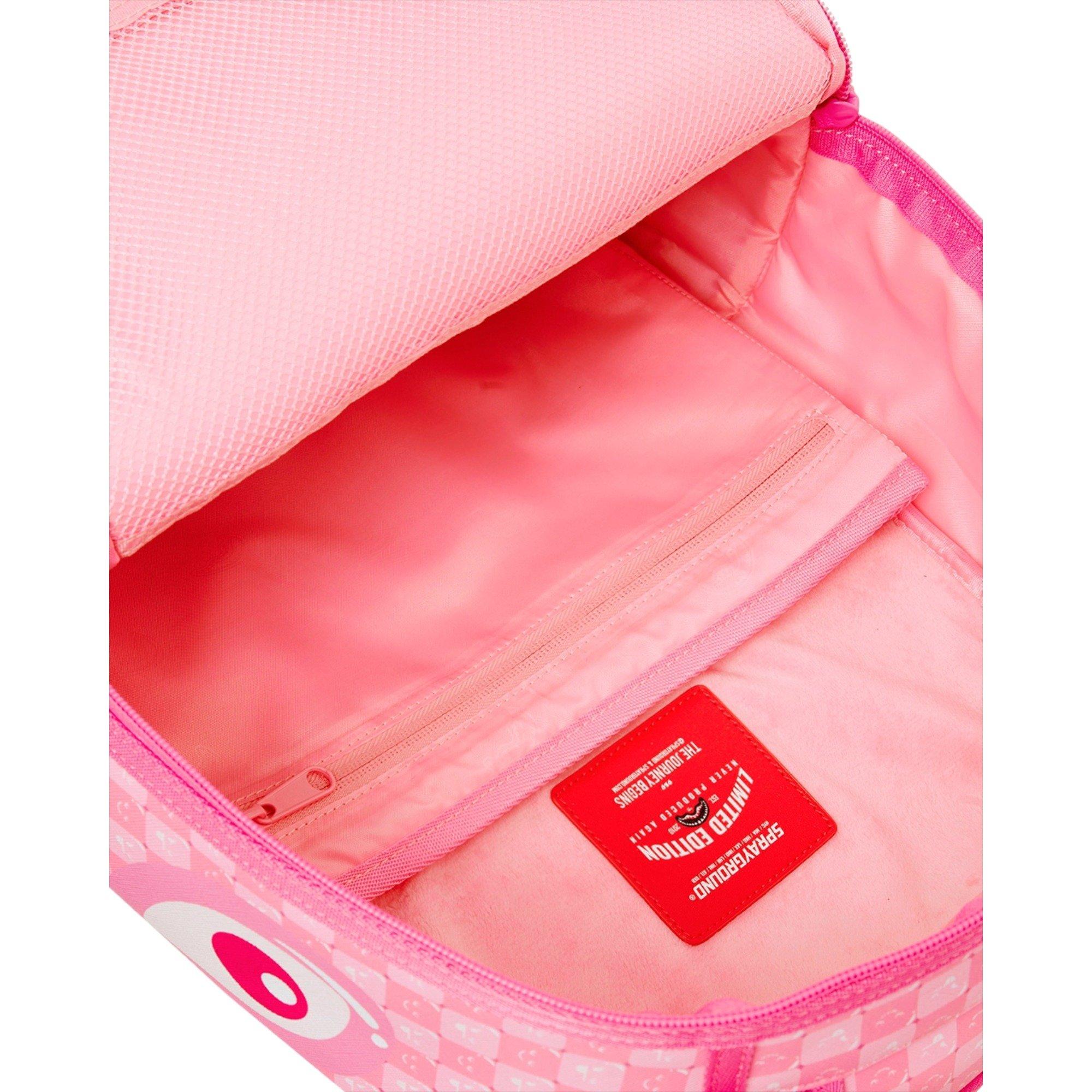 Sprayground New Check Faces Pink Backpack