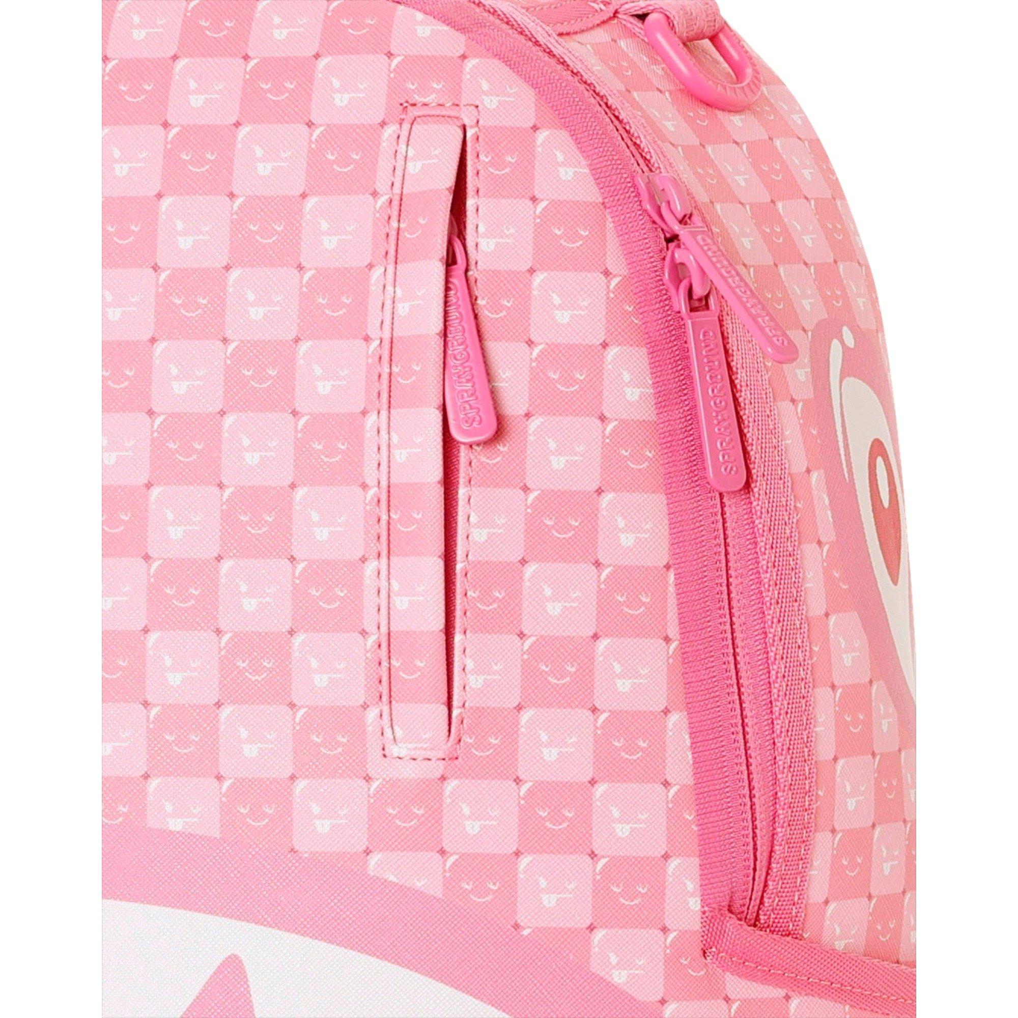 Sprayground New Check Faces Pink Backpack