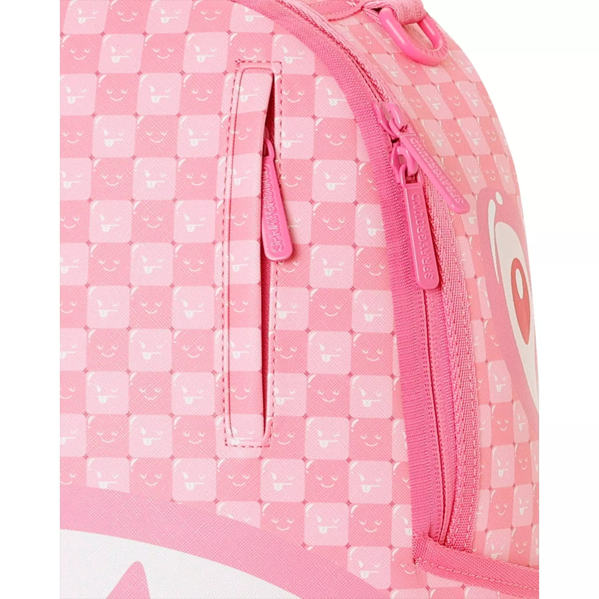 Sprayground New Check Faces Backpack - PINK