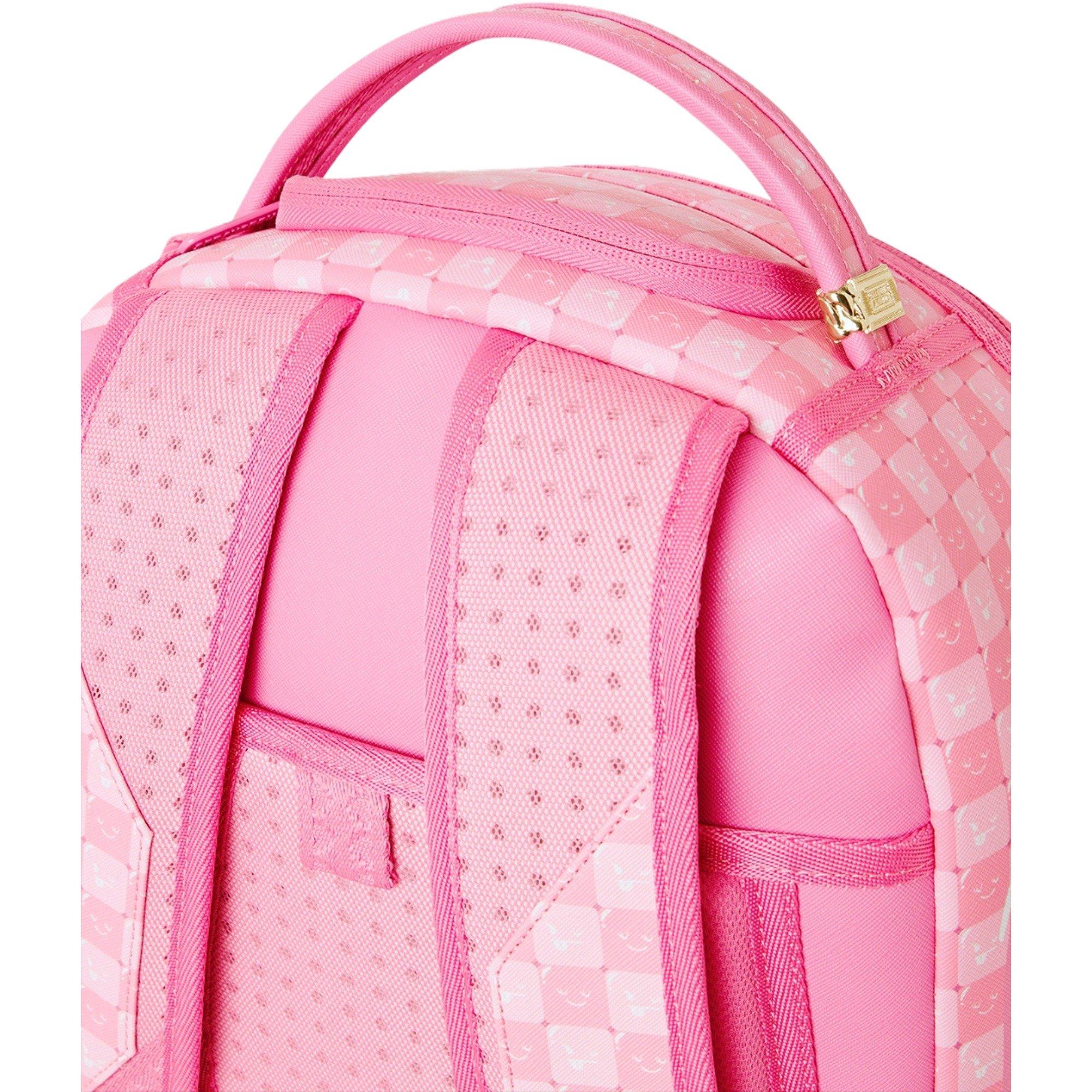 Sprayground New Check Faces Pink Backpack