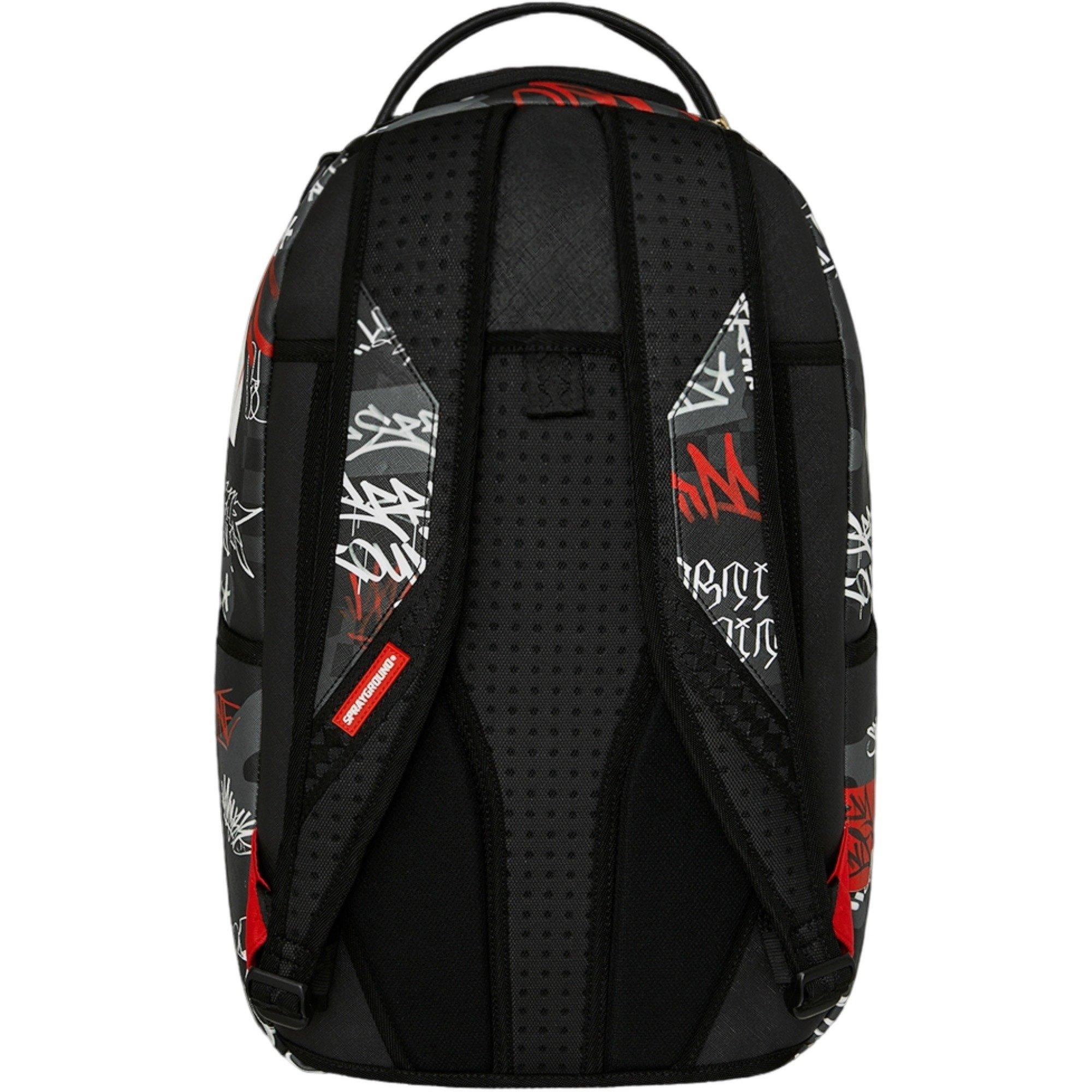 Sprayground Tagged Up Black/Red Backpack