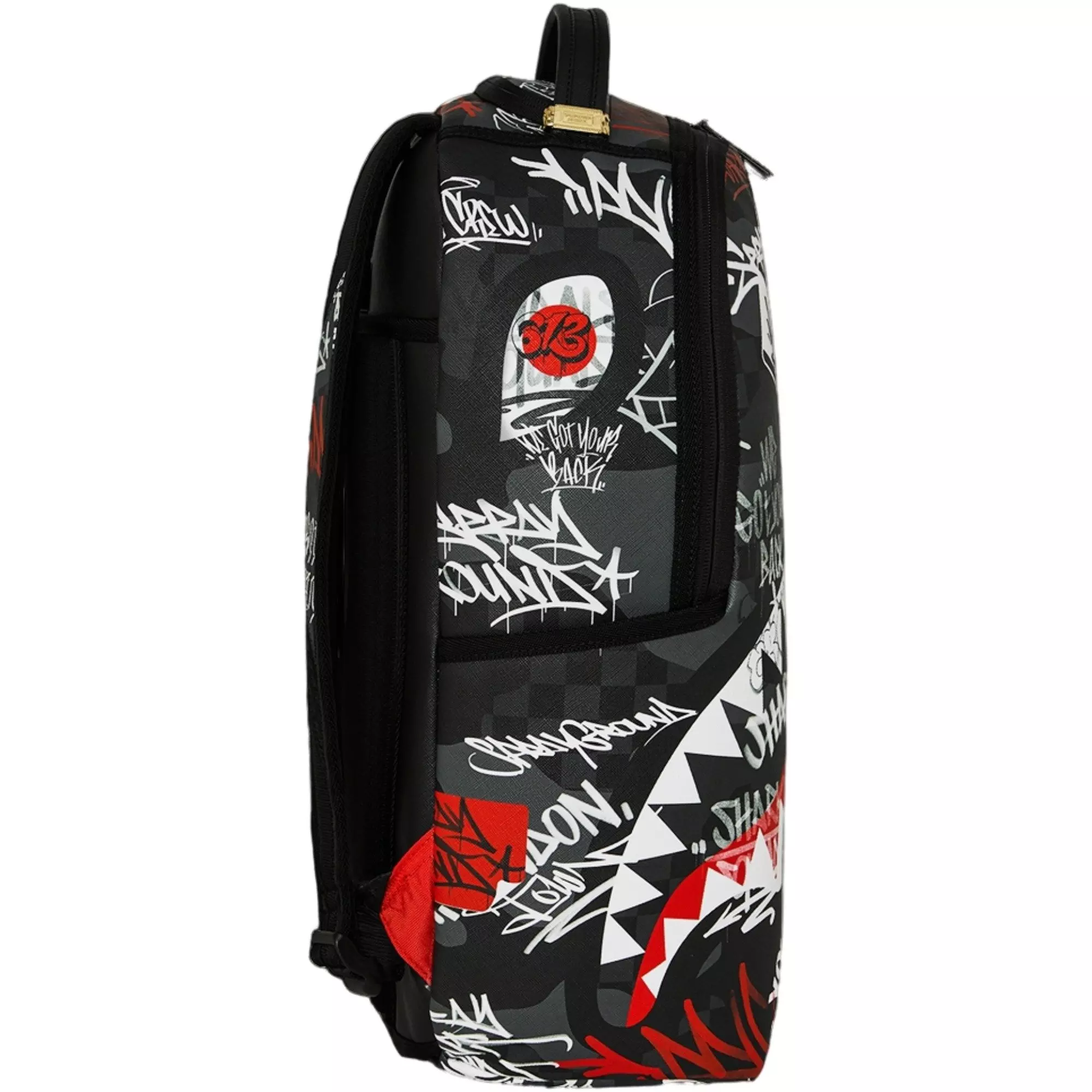 Sprayground Tagged Up Backpack - BLACK/RED