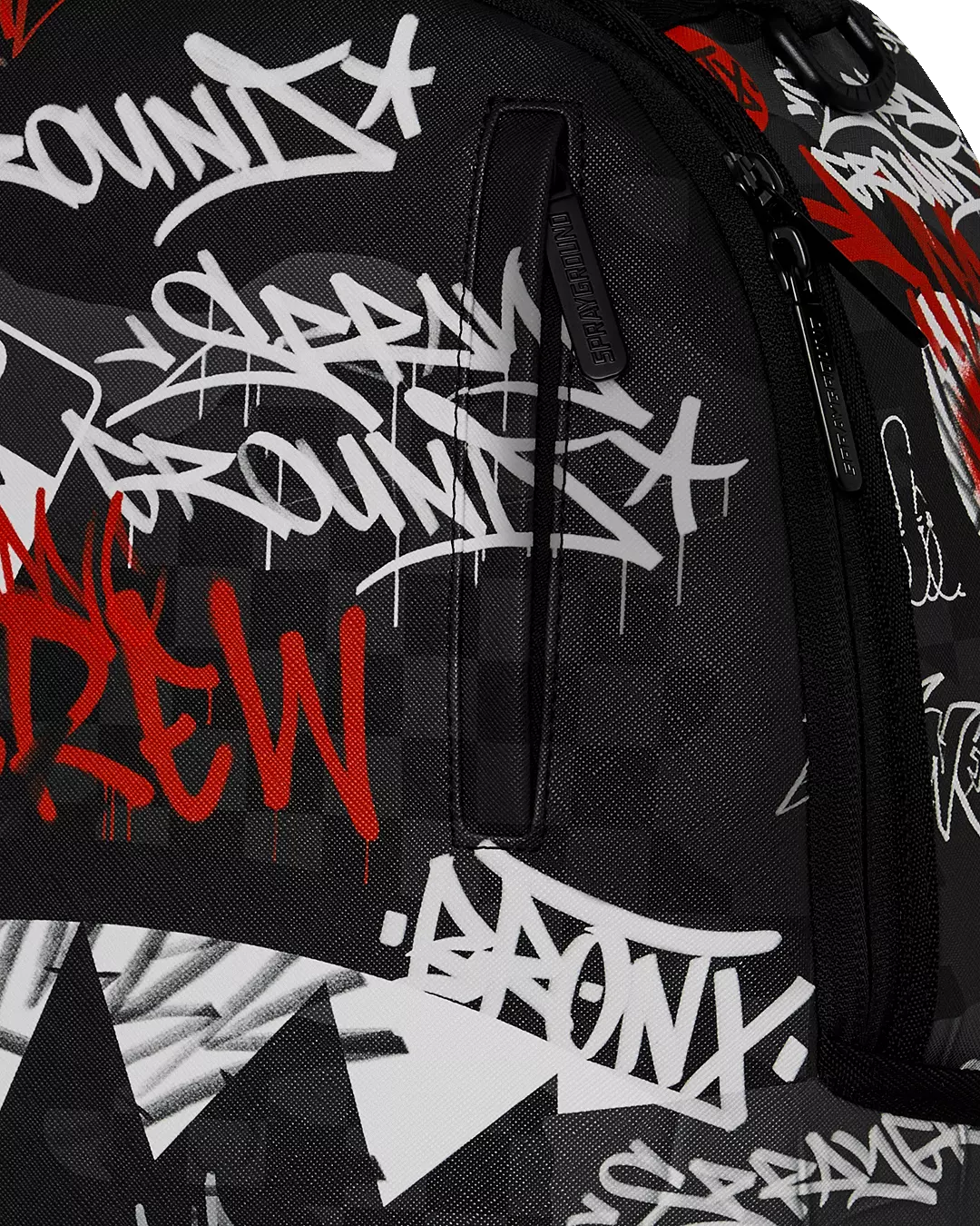 Sprayground Tagged Up Backpack - BLACK/RED
