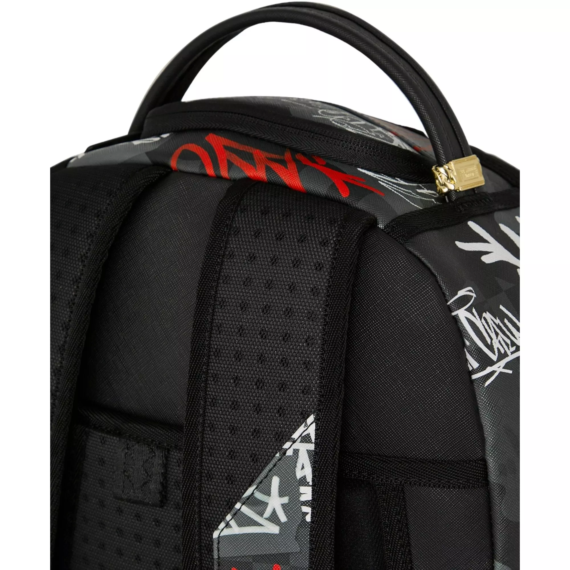 Sprayground Tagged Up Backpack - BLACK/RED