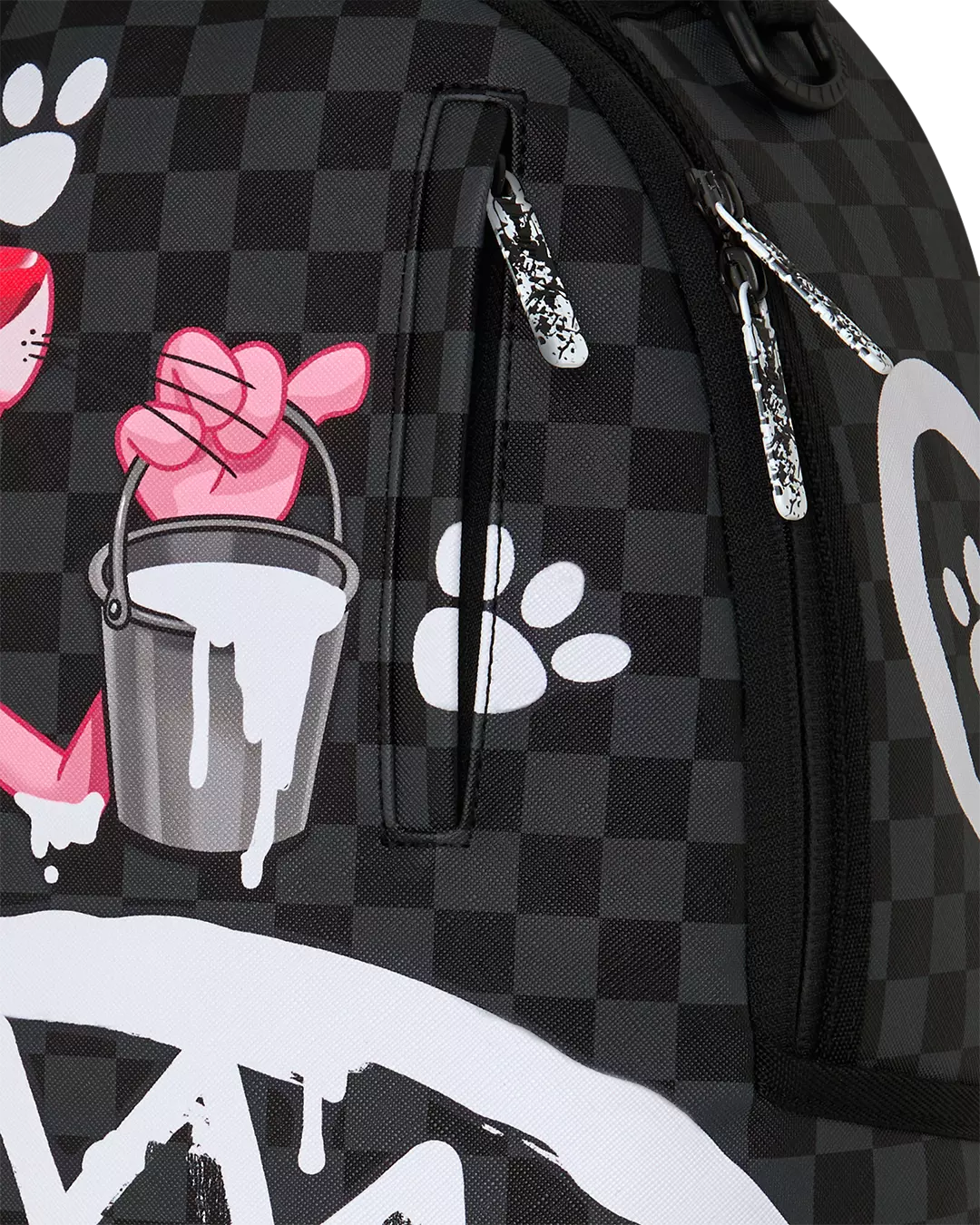 Sprayground Pink Panther Painting Backpack - BLACK/PINK