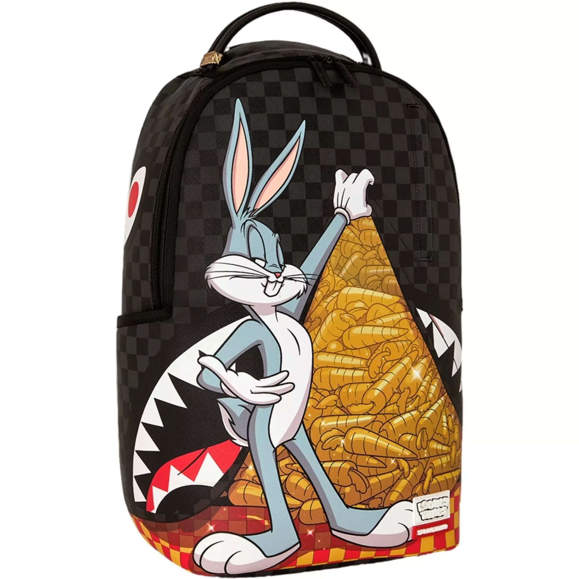 Sprayground Looney Tunes Carrot Stash Backpack - BLACK/GOLD