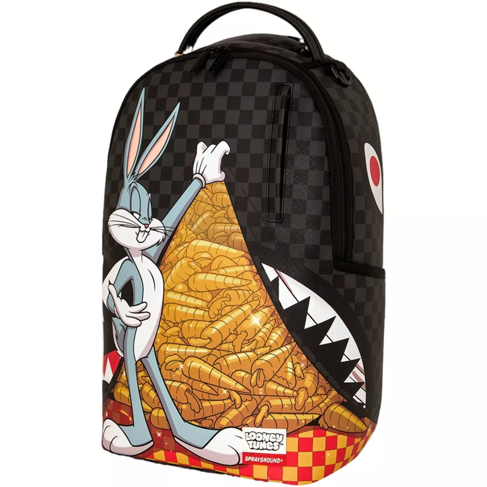 Sprayground Looney Tunes Carrot Stash Backpack - BLACK/GOLD
