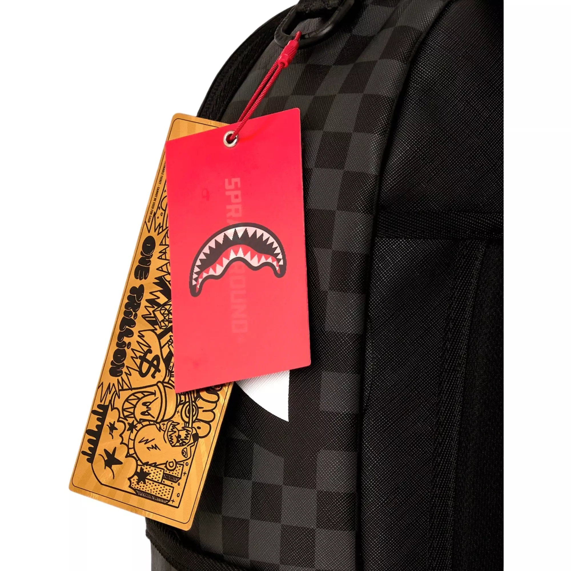 Sprayground Looney Tunes Carrot Stash Backpack - BLACK/GOLD