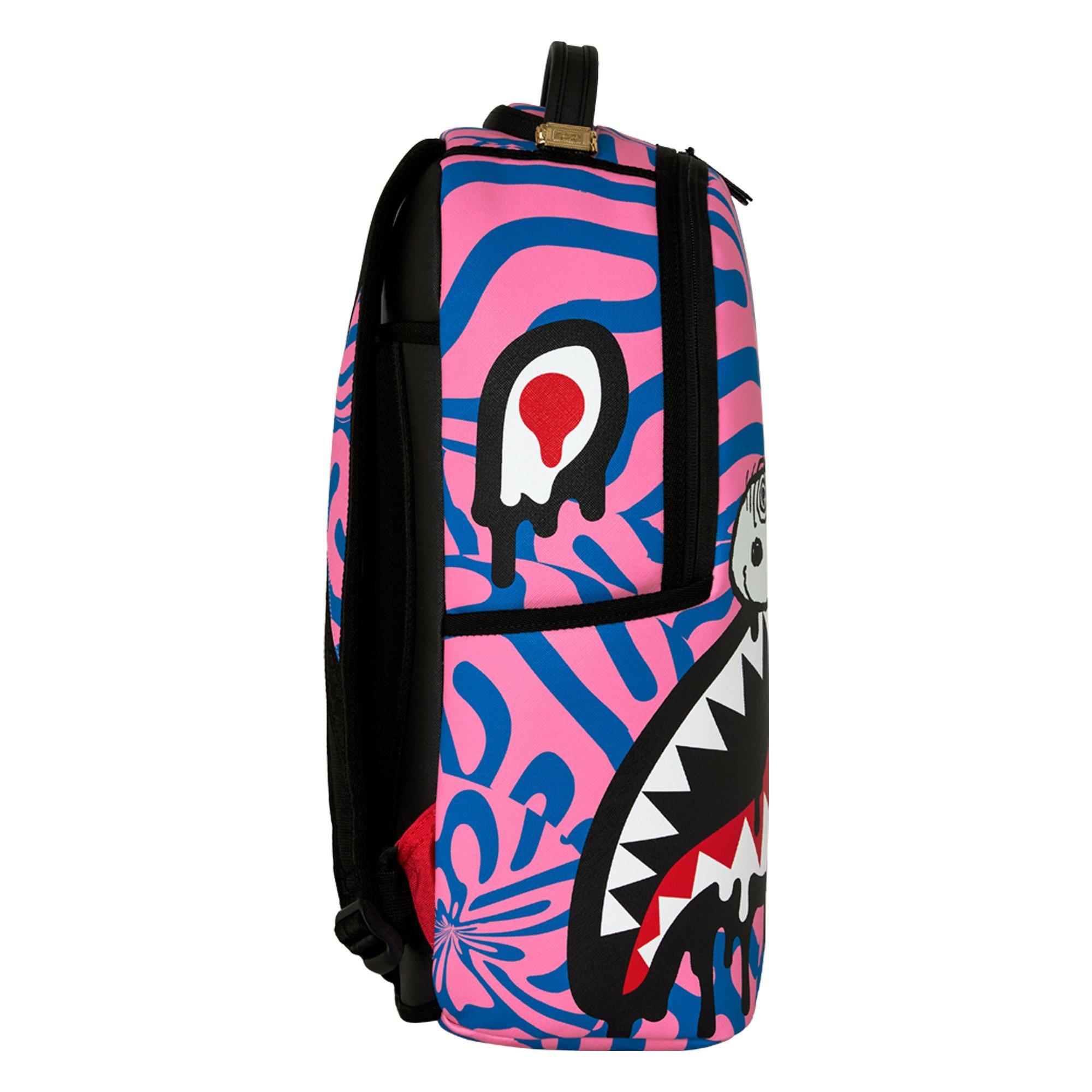Sprayground Peanuts Snoopy Trippy Backpack - Pink/Blue - PINK/BLUE