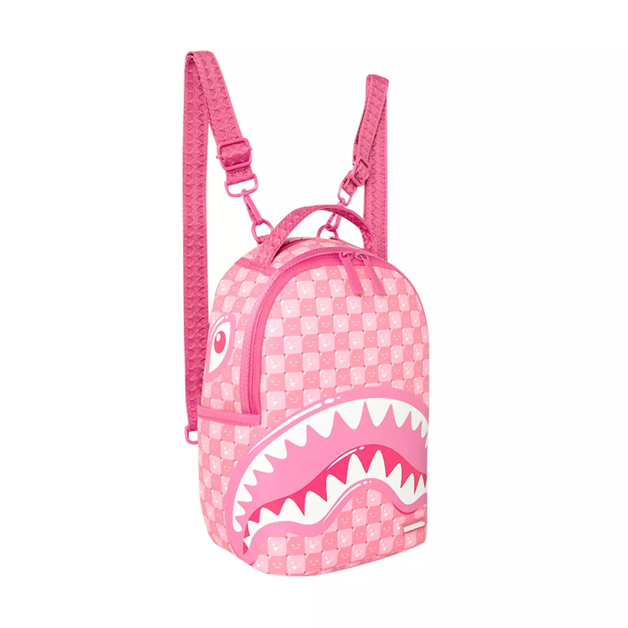 Sprayground New Check Faces Mini Backpack - PINK