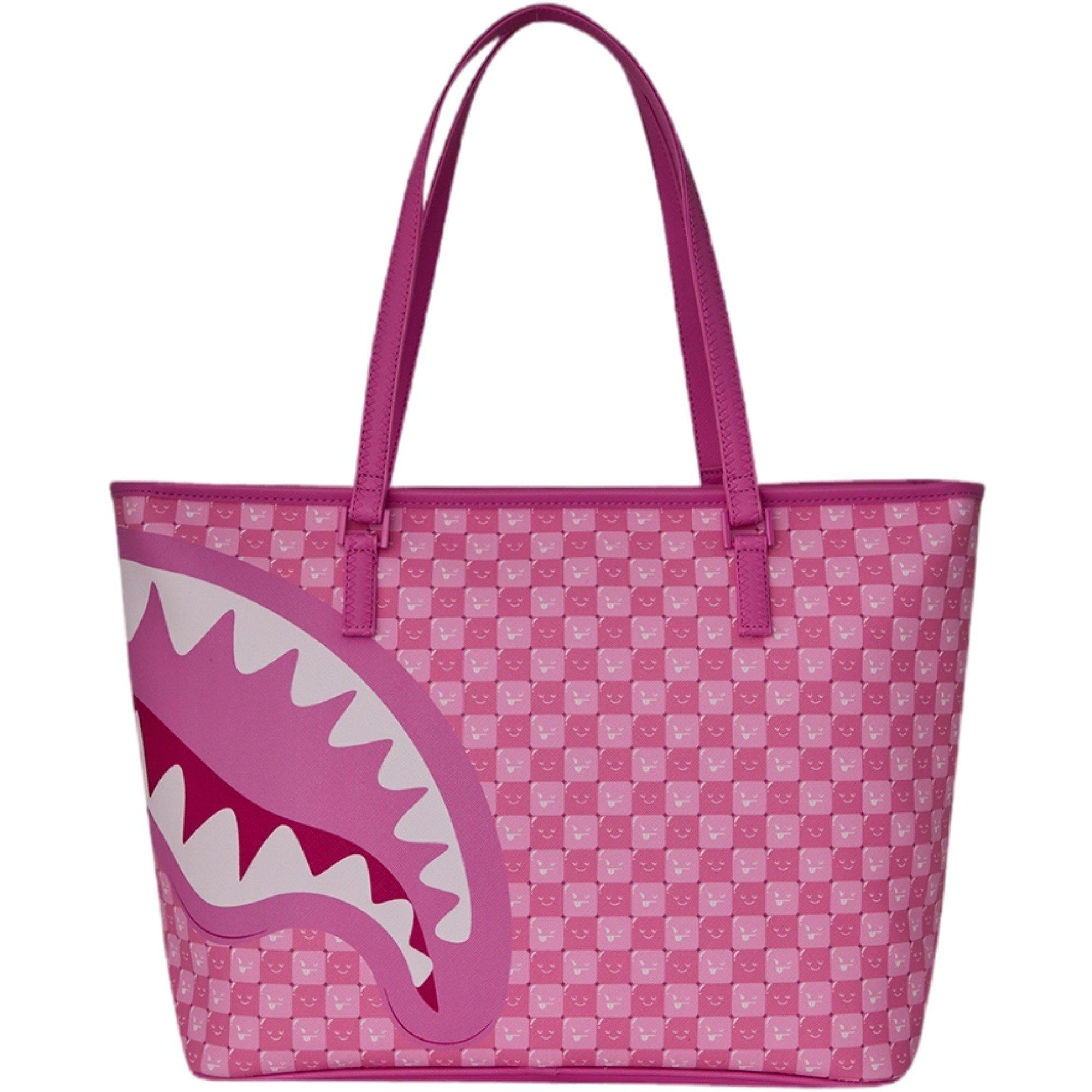 Sprayground New Faces Check Tote Bag