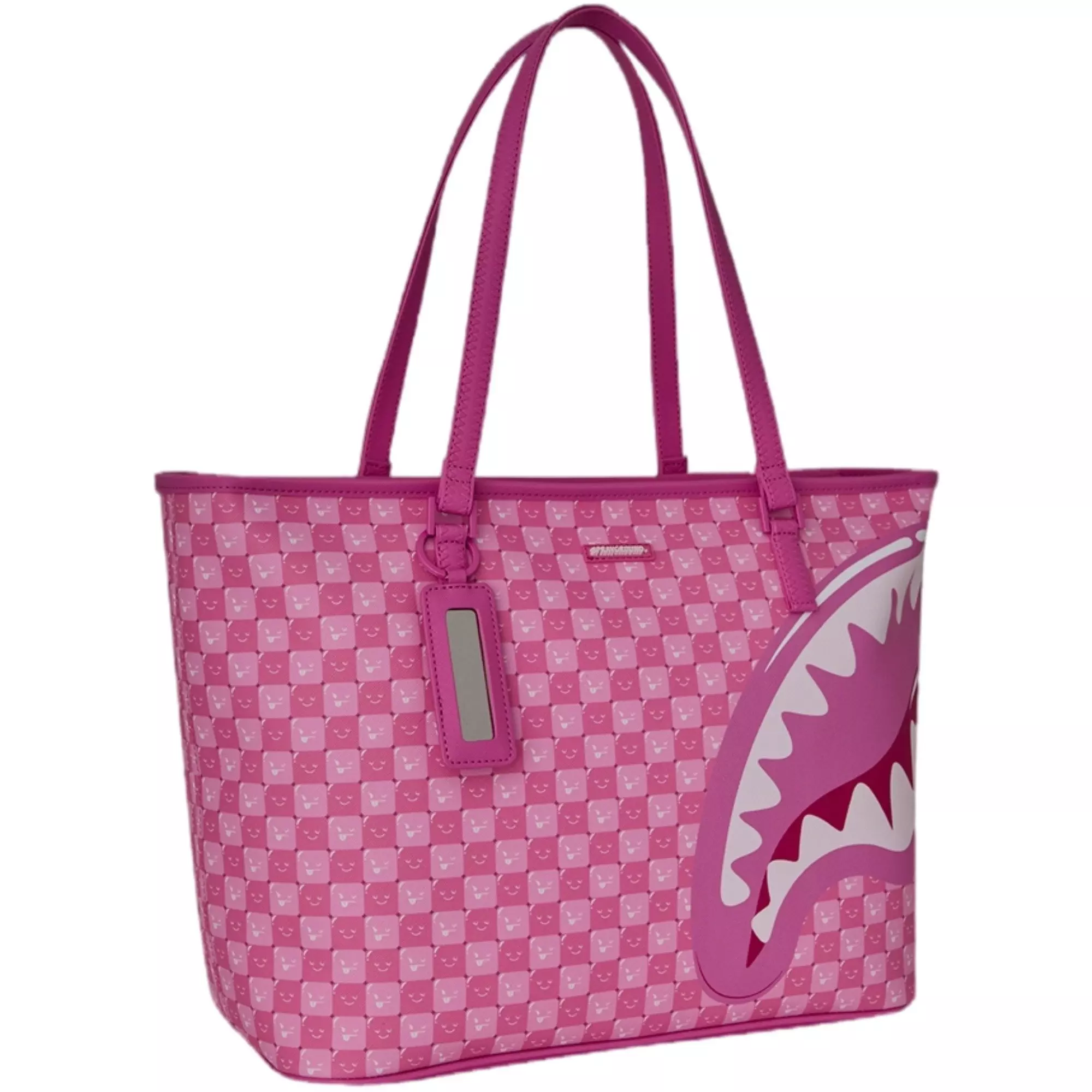 Sprayground New Faces Check Tote Bag - PINK