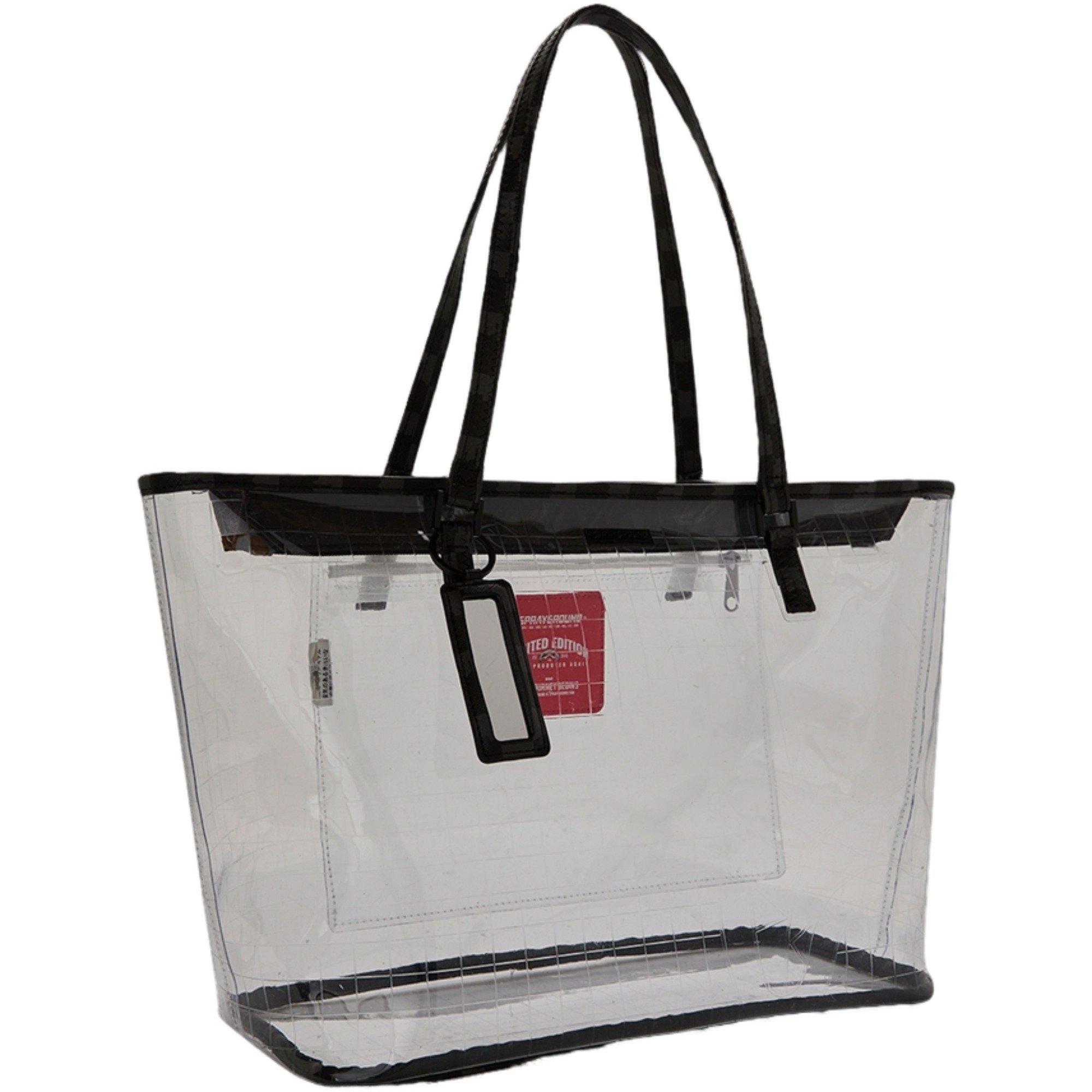 Sprayground Drip Check Tote Bag - Clear - CLEAR Thumbnail View 3