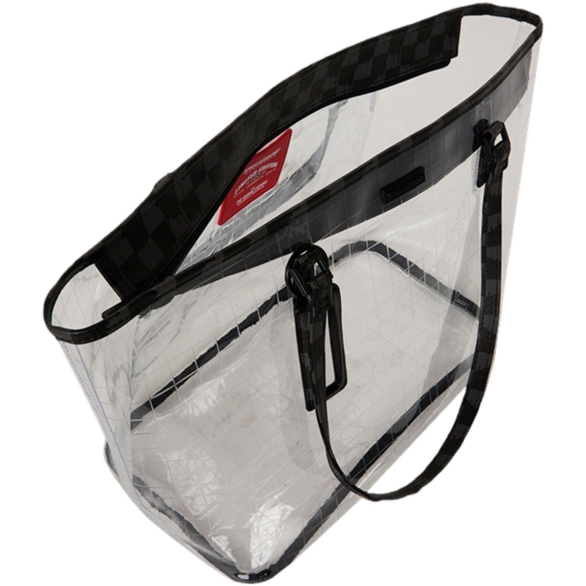 Sprayground Drip Check Tote Bag - Clear - CLEAR Thumbnail View 4