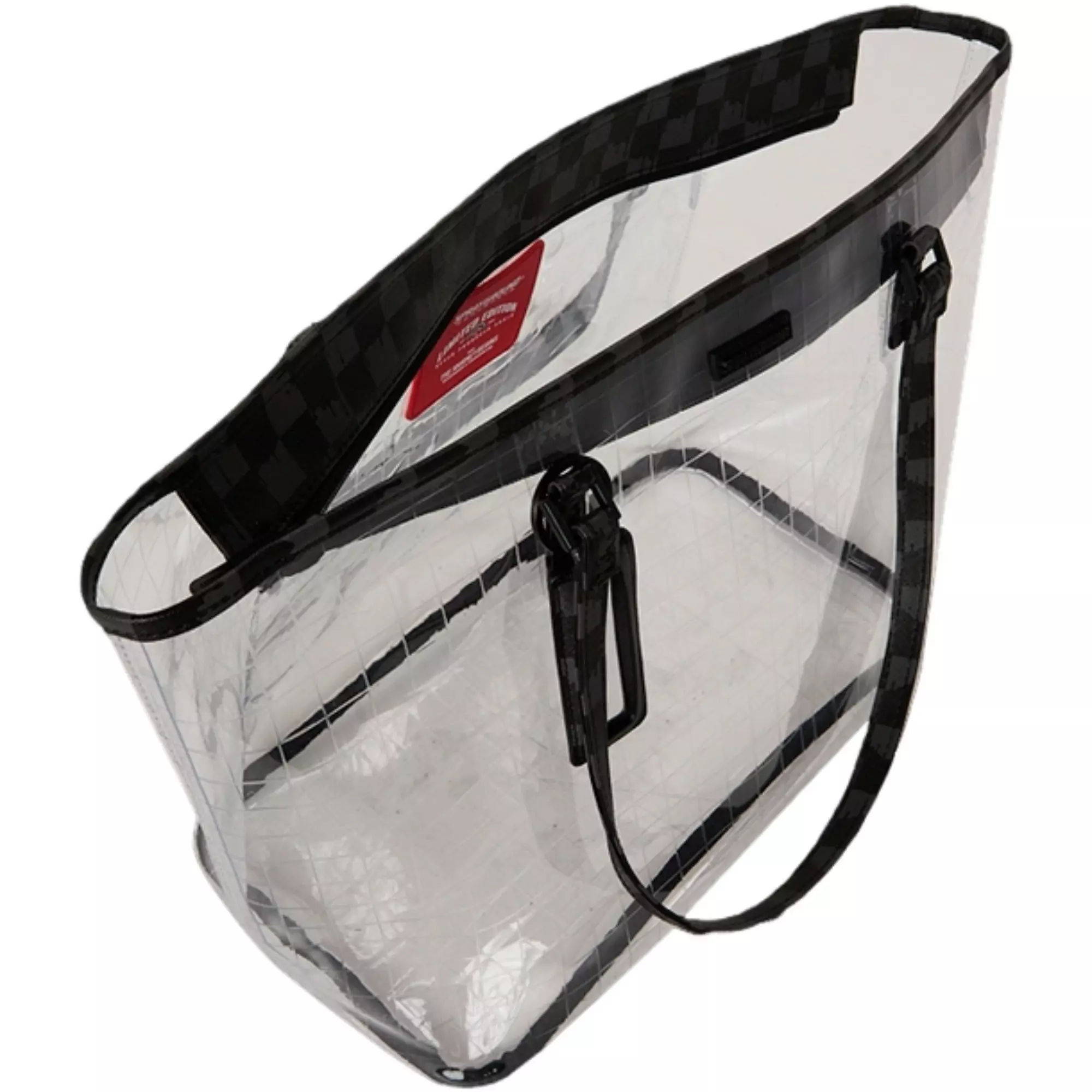 Sprayground Drip Check Tote Bag - Clear - CLEAR