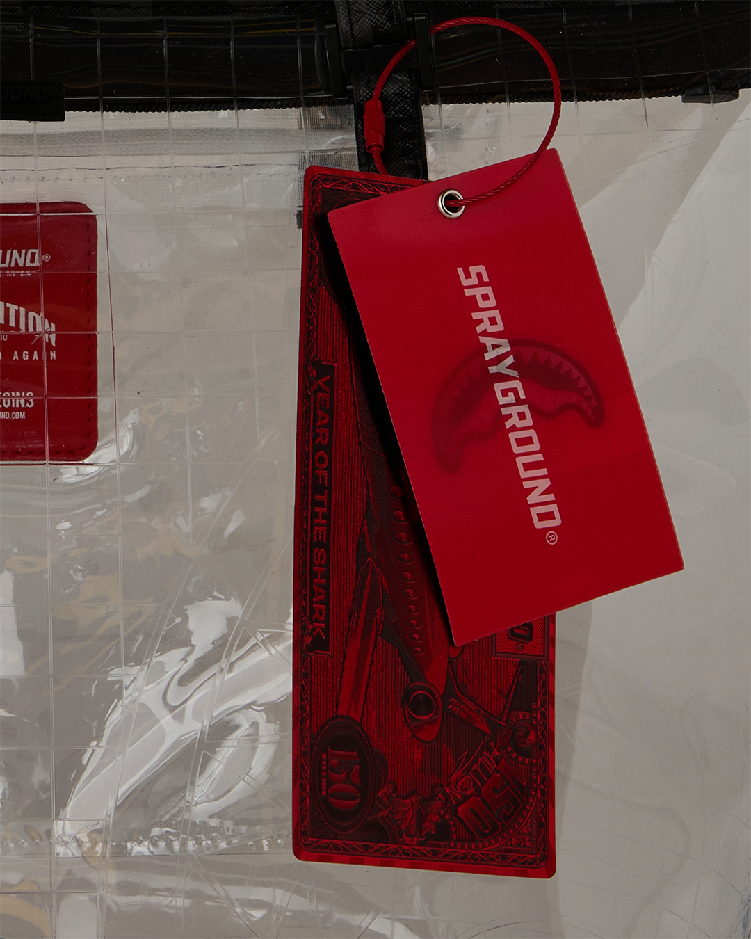 Sprayground Drip Check Tote Bag - Clear - CLEAR Thumbnail View 6