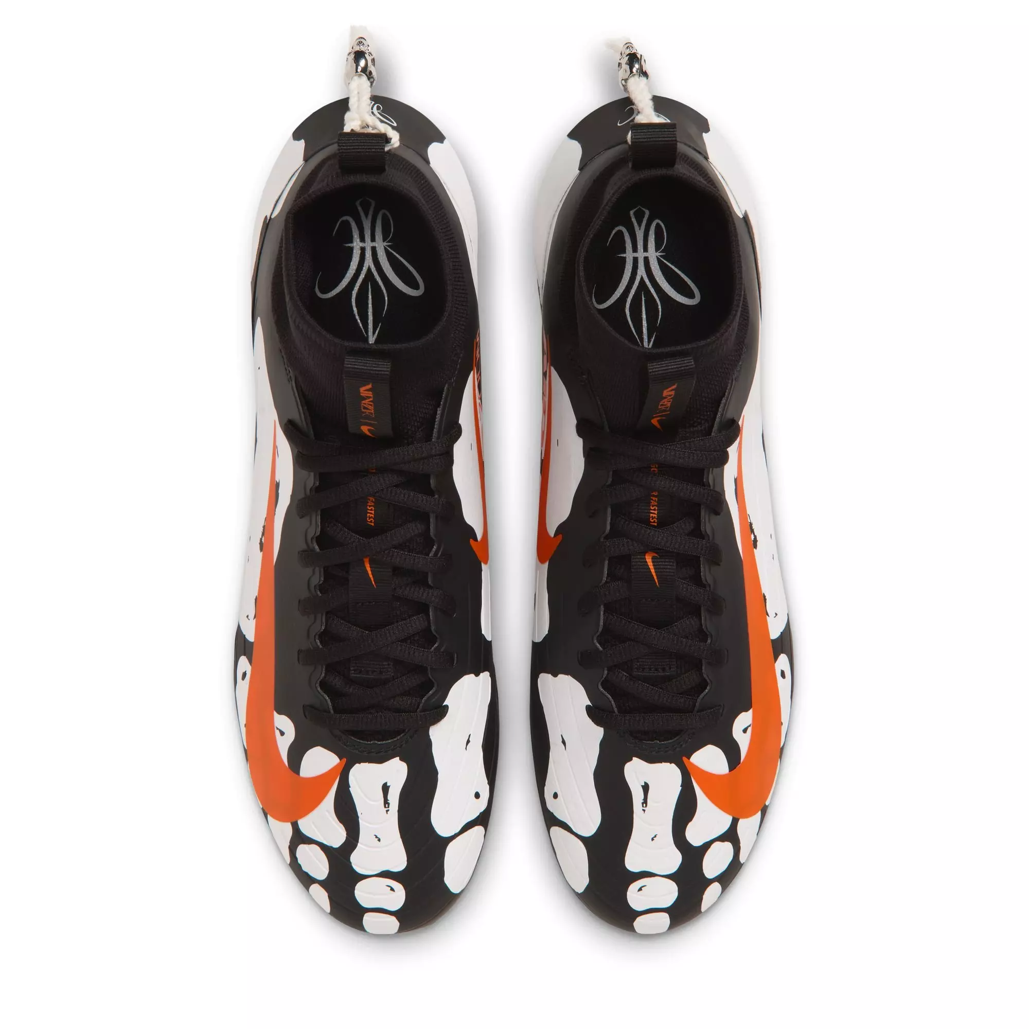 Nike Vapor Pro "Ja'Marr Chase" Men's Football Cleat - BLACK/BRILLIANT ORANGE/WHITE