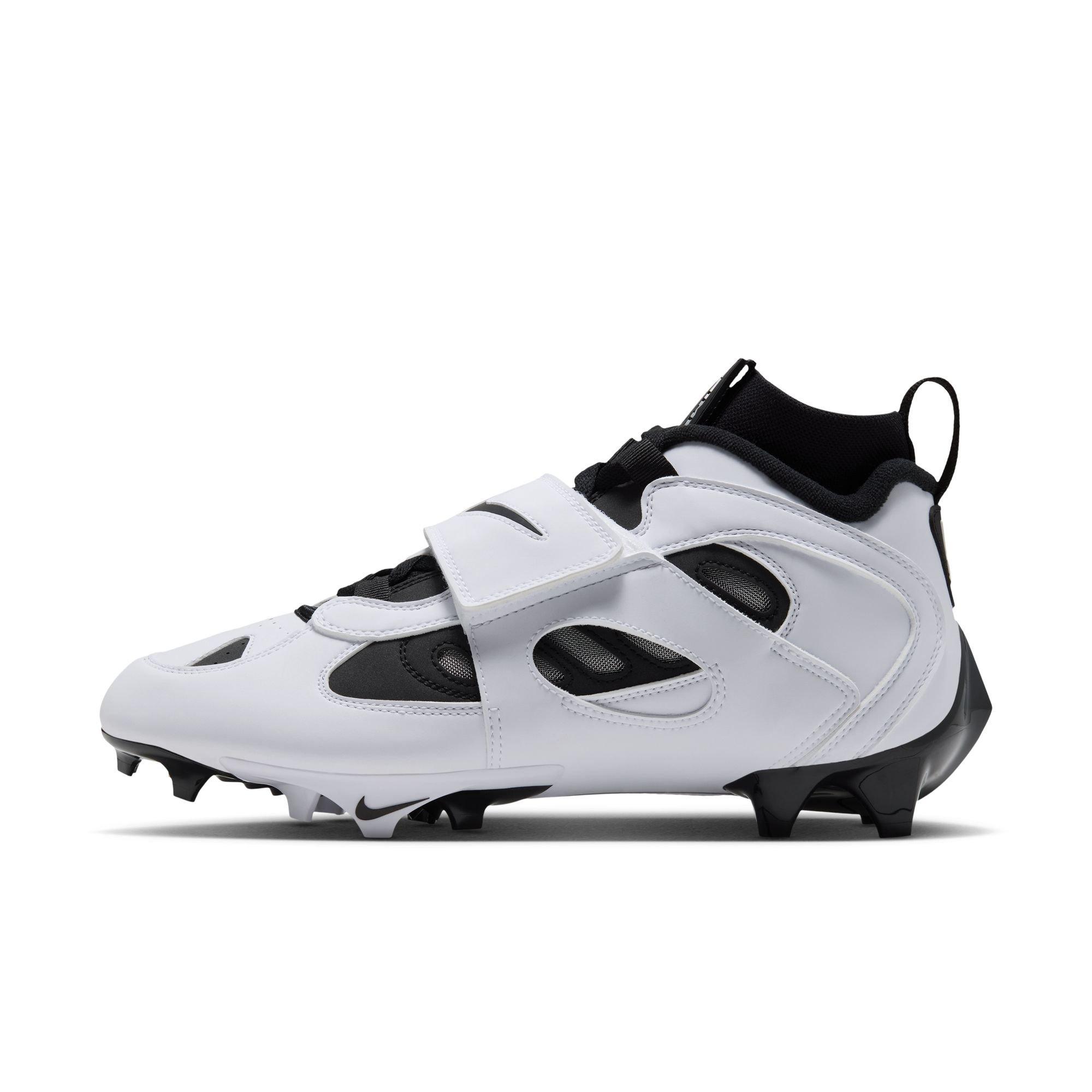 Nike Diamond Turf 2 "Cincinnati Reds" Men's Football Cleat - WHITE/BLACK/METALLIC SILVER