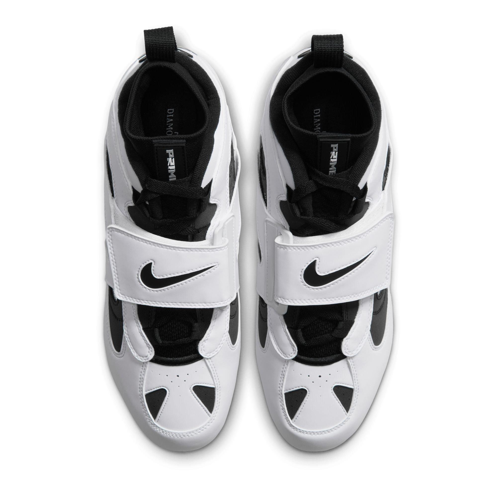 Nike Diamond Turf 2 "Cincinnati Reds" Men's Football Cleat - WHITE/BLACK/METALLIC SILVER