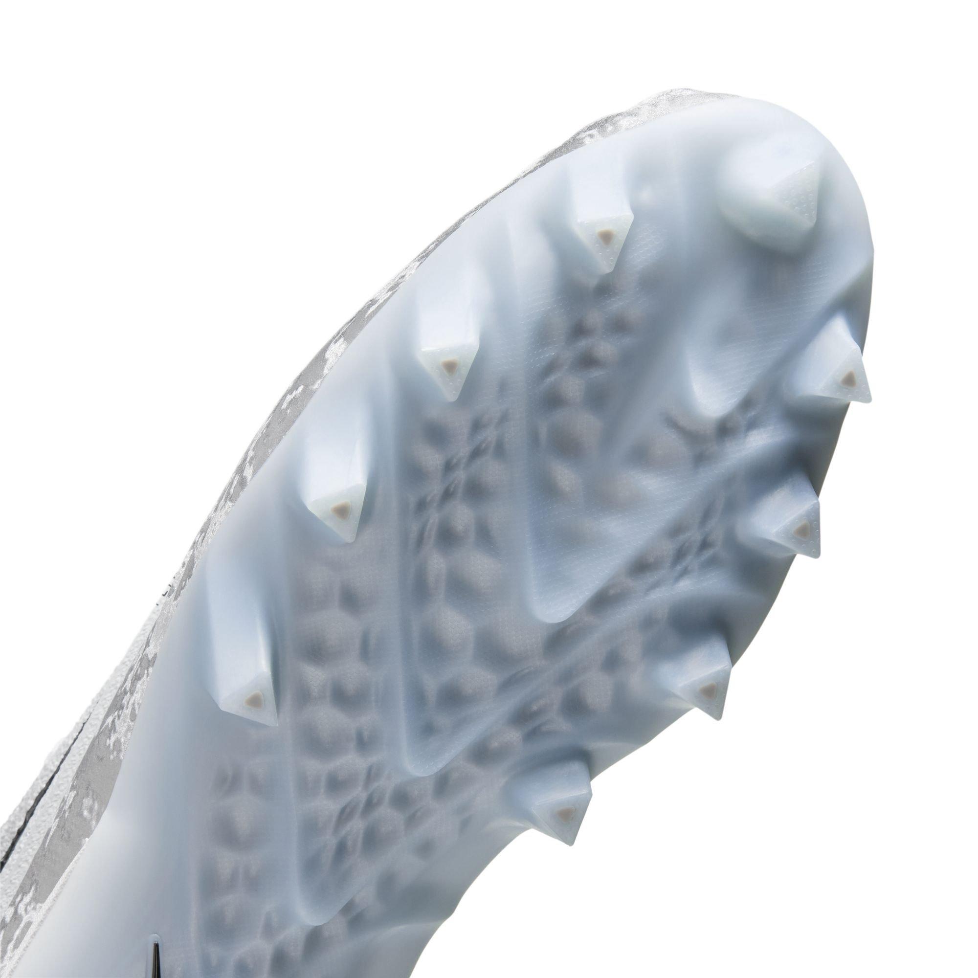 Nike Alpha Menace 5 Elite "Icy Grey" Men's Football Cleat - WHITE/BLACK/PURE PLATINUM/WOLF GREY