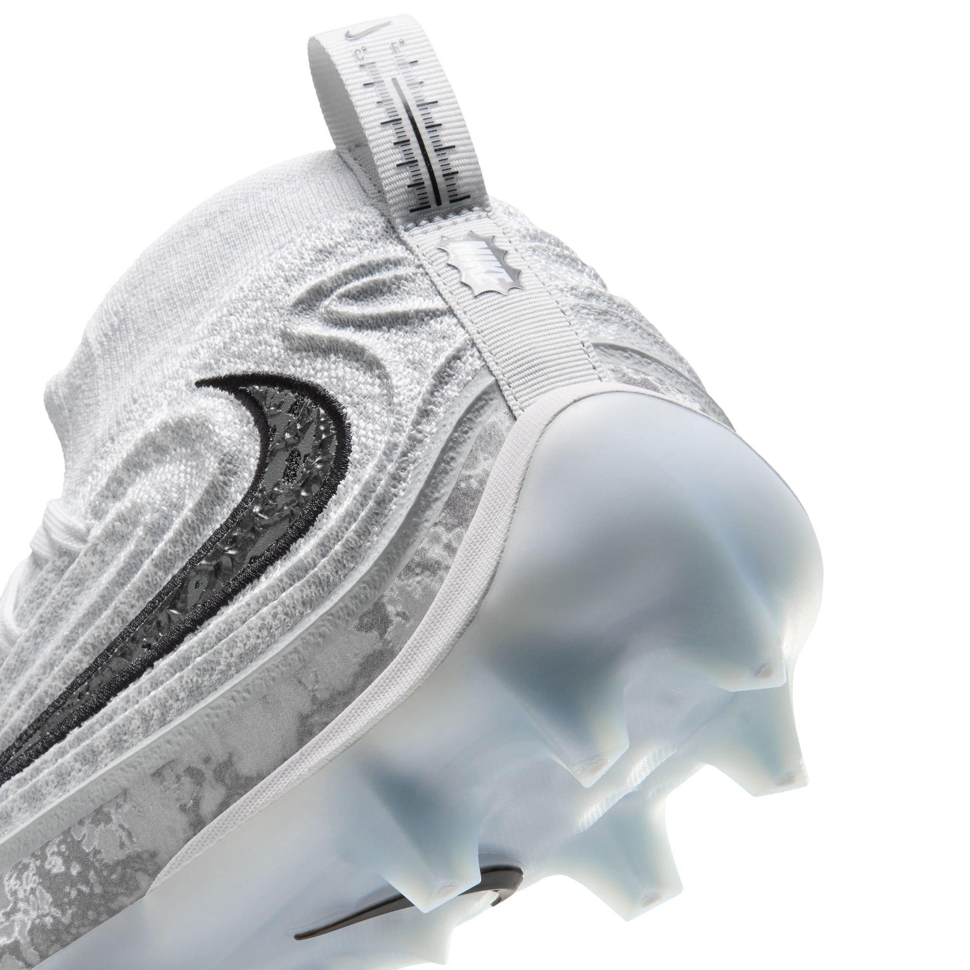 Nike Alpha Menace 5 Elite "Icy Grey" Men's Football Cleat - WHITE/BLACK/PURE PLATINUM/WOLF GREY