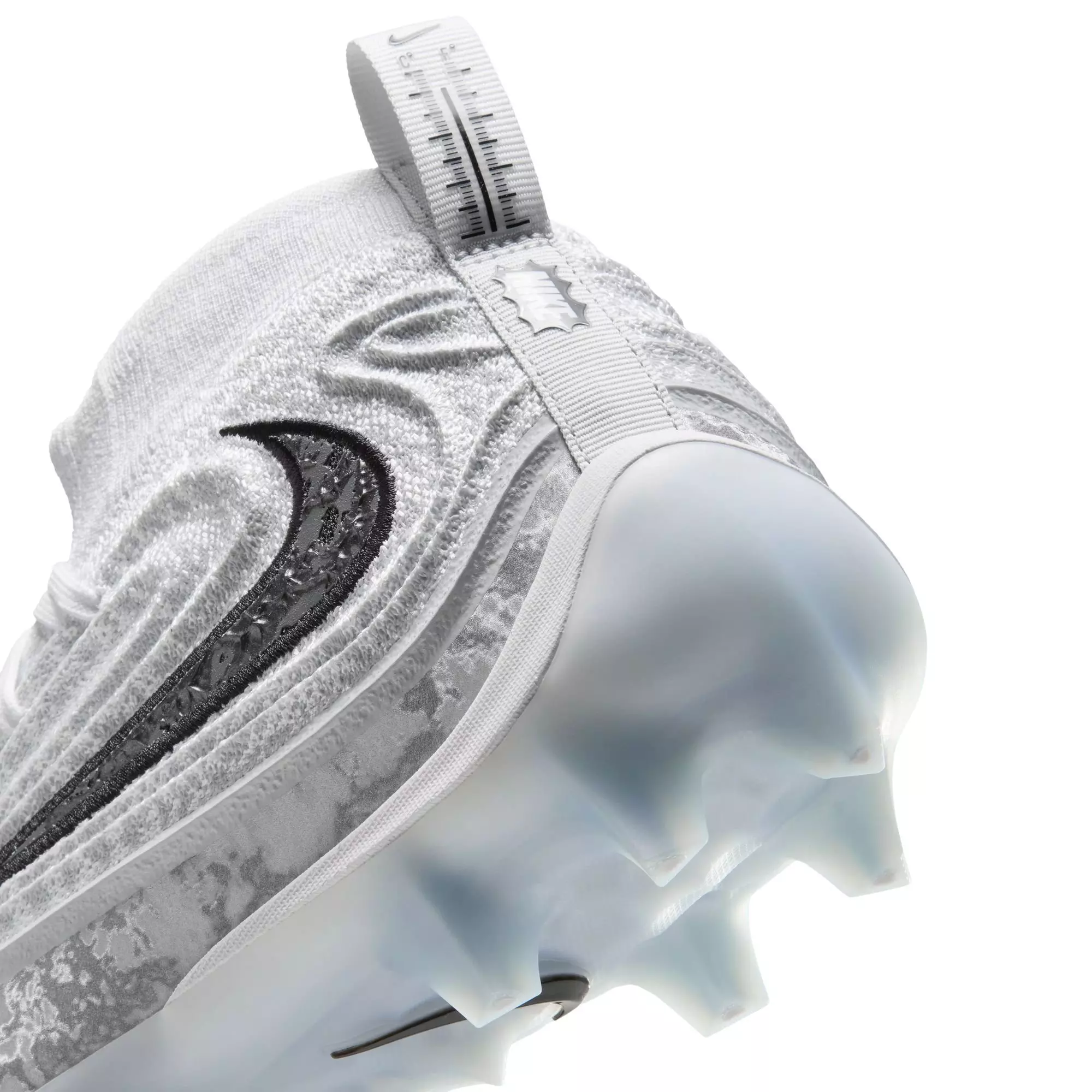 Nike Alpha Menace 5 Elite "Icy Grey" Men's Football Cleat - WHITE/BLACK/PURE PLATINUM/WOLF GREY