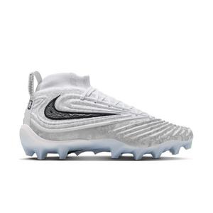 Nike Alpha Menace 5 Elite "Icy Grey" Men's Football Cleat - WHITE/BLACK/PURE PLATINUM/WOLF GREY