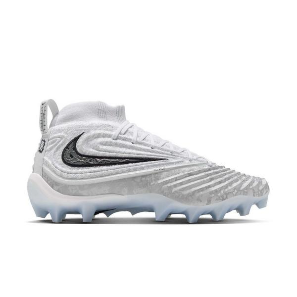 Nike Alpha Menace 5 Elite "Icy Grey" Men's Football Cleat - WHITE/BLACK/PURE PLATINUM/WOLF GREY
