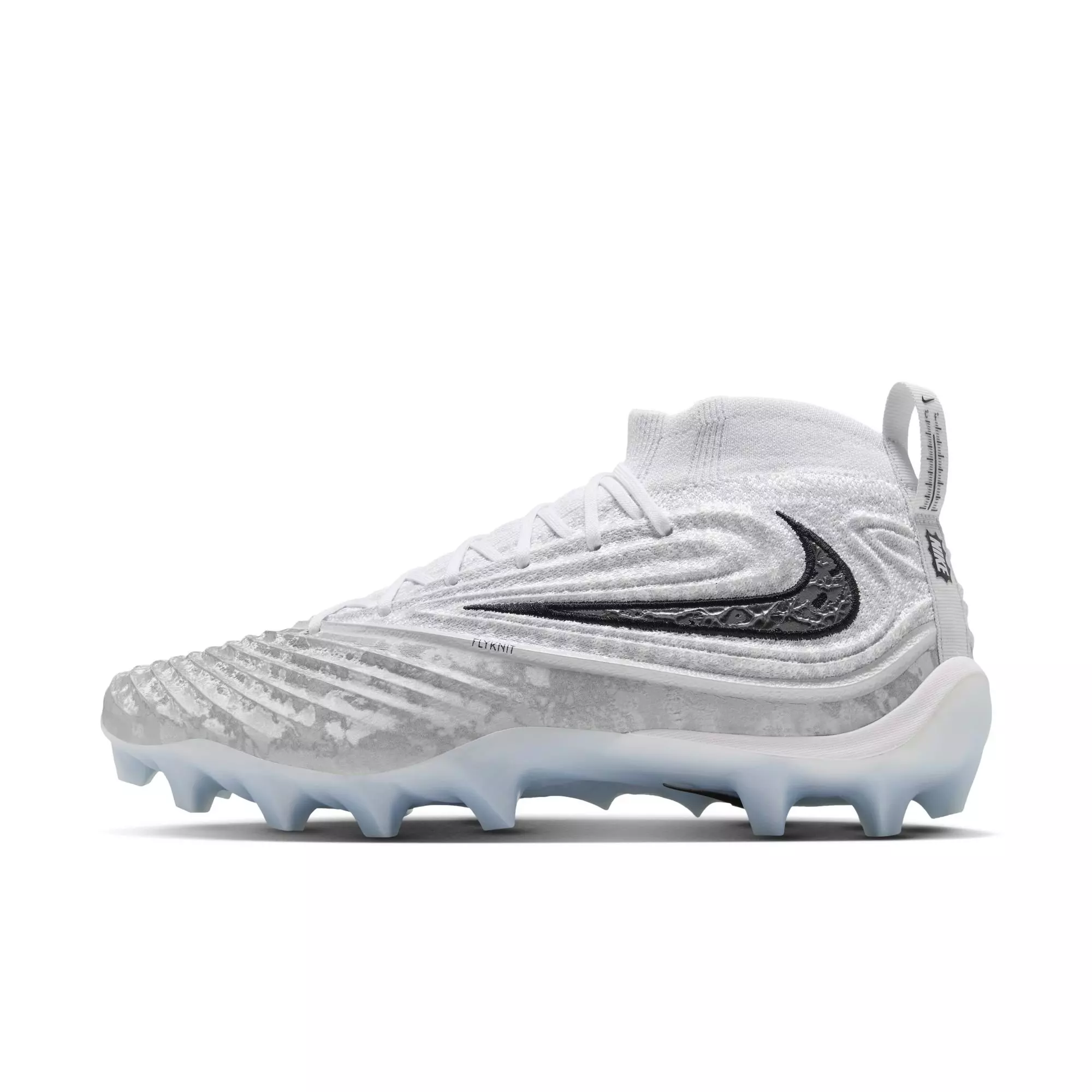 Nike Alpha Menace 5 Elite "Icy Grey" Men's Football Cleat - WHITE/BLACK/PURE PLATINUM/WOLF GREY