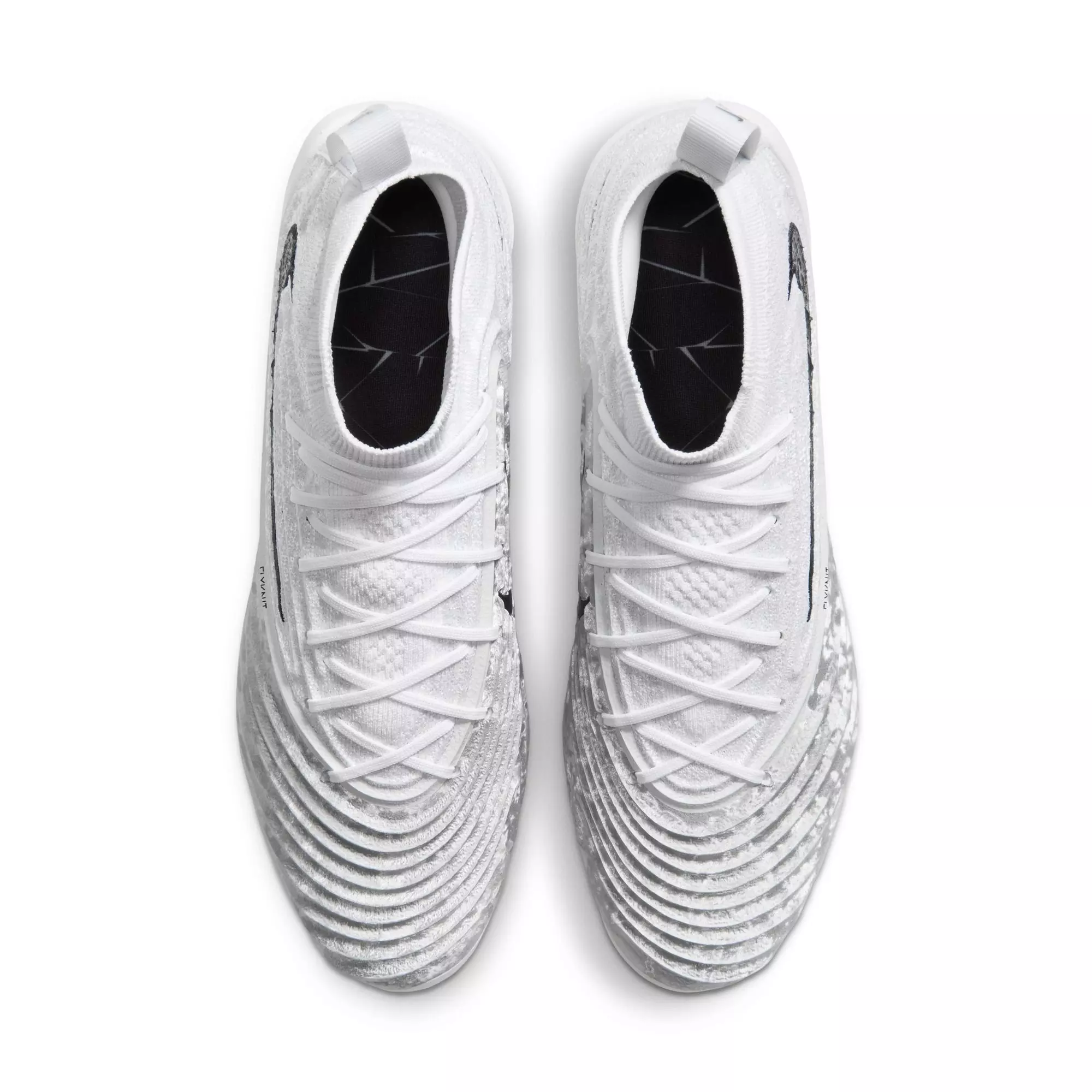 Nike Alpha Menace 5 Elite "Icy Grey" Men's Football Cleat - WHITE/BLACK/PURE PLATINUM/WOLF GREY