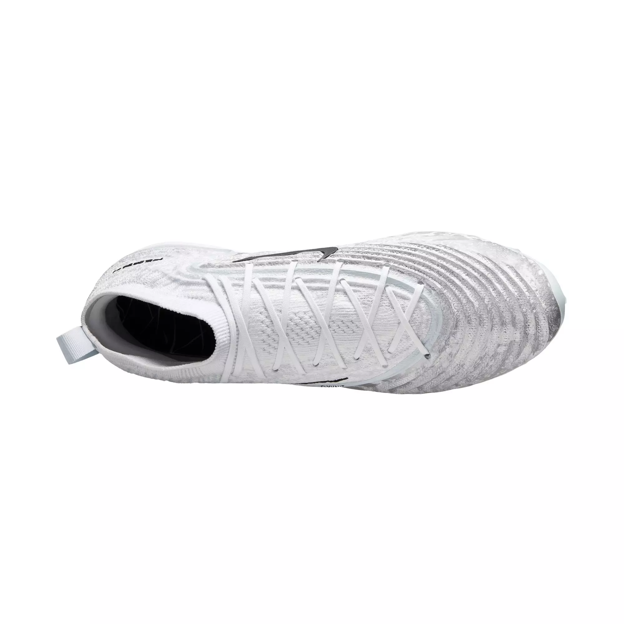 Nike Alpha Menace 5 Elite "Icy Grey" Men's Football Cleat - WHITE/BLACK/PURE PLATINUM/WOLF GREY